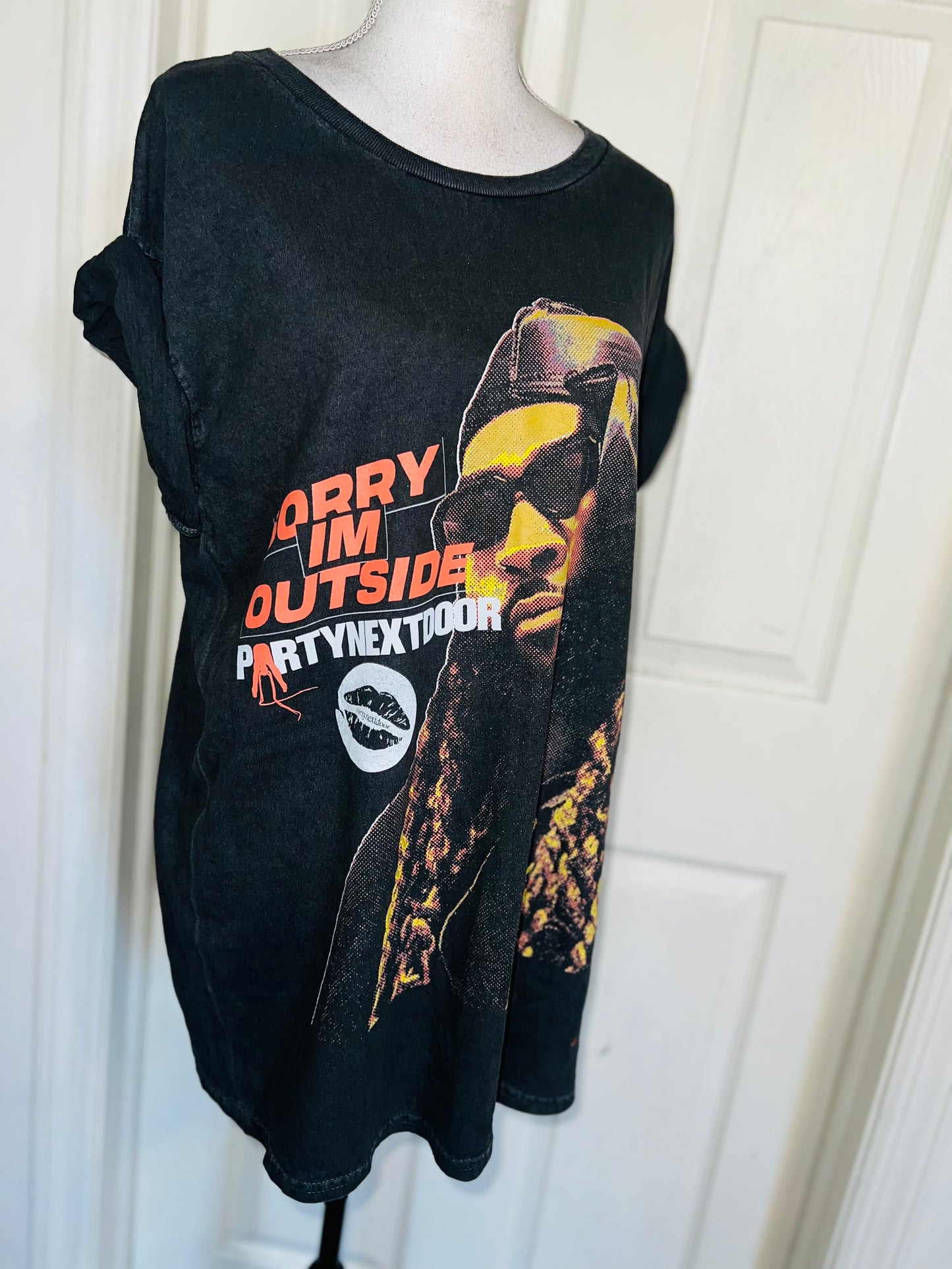PartyNextDoor Oversized Distressed Tee