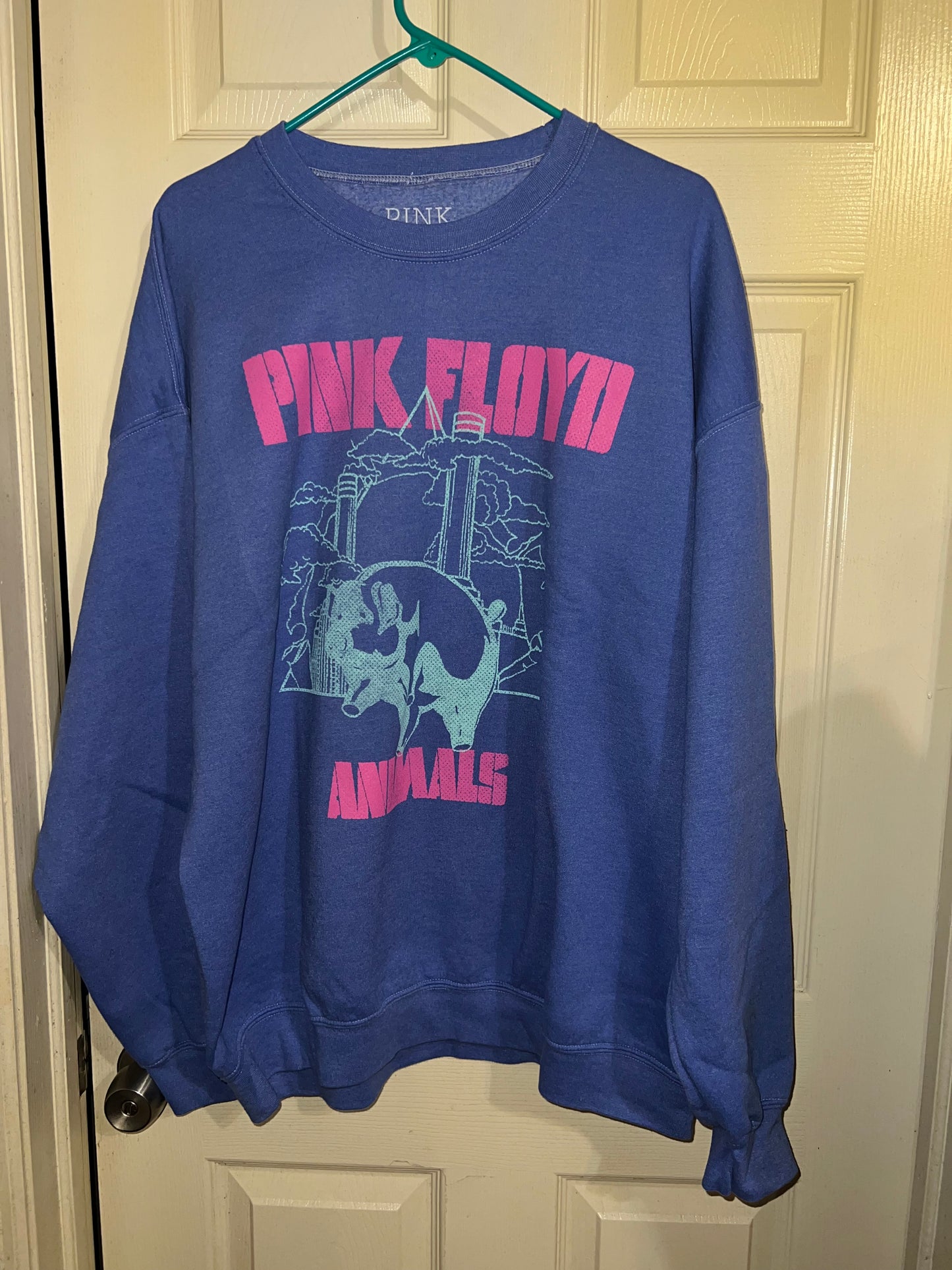 Pink Floyd Animals Oversized Distressed Sweatshirt
