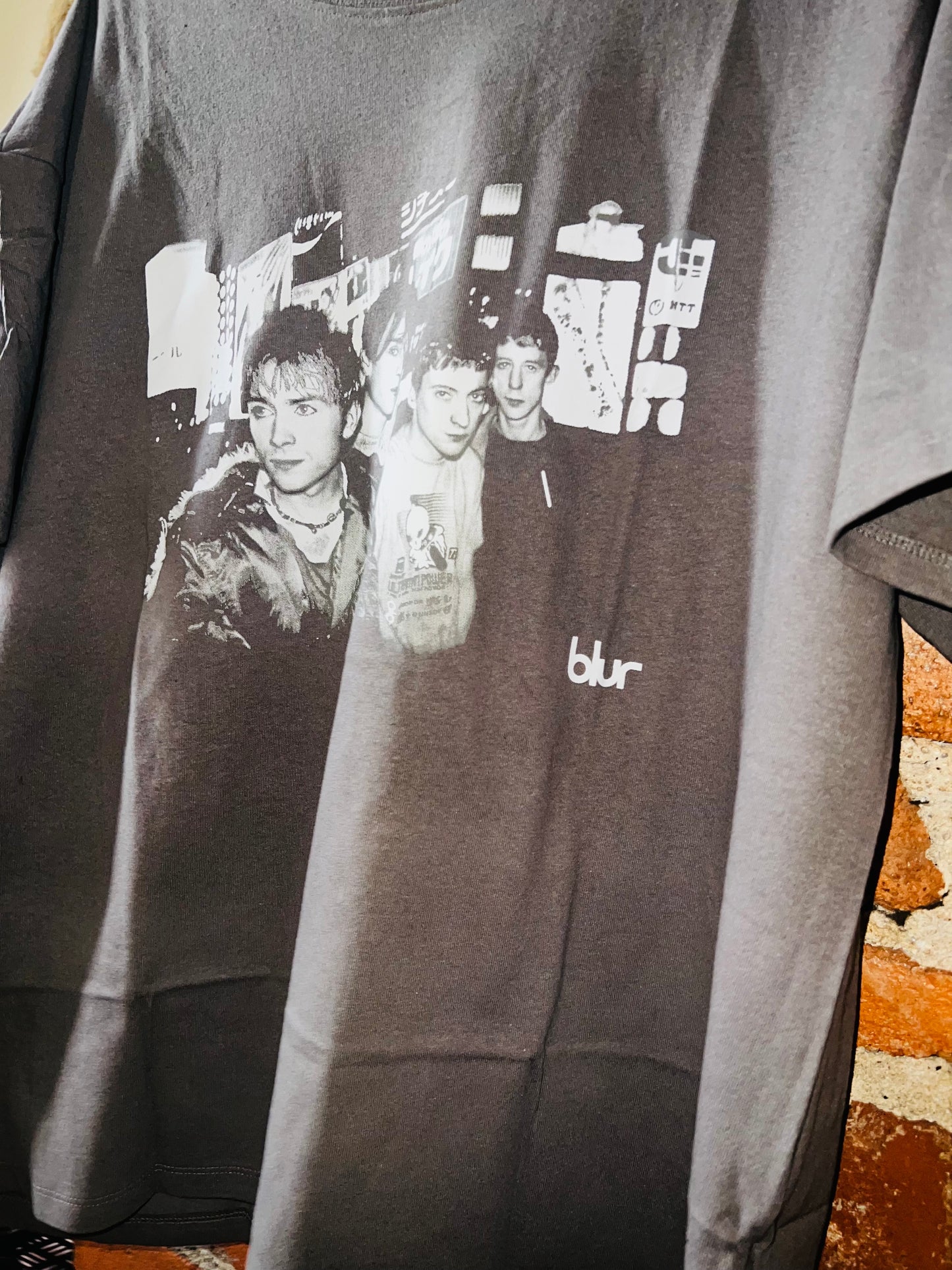 Bleached Blur Oversized Distressed Tee
