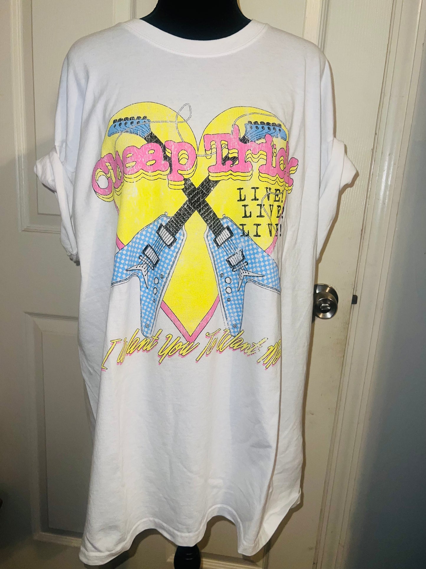 Cheap Trick Double Sided Oversized Tee