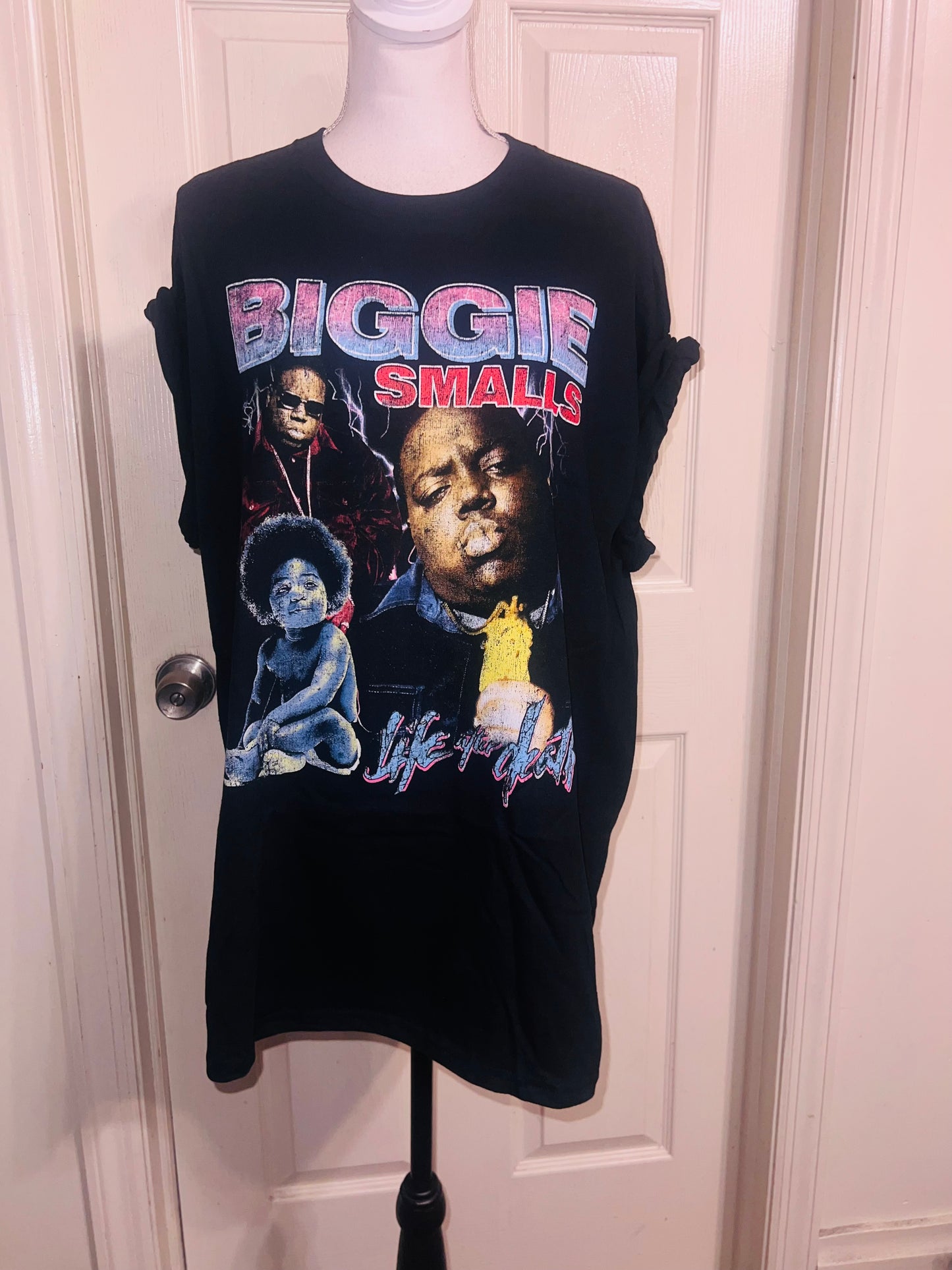 Biggie Smalls Oversized Distressed Tee