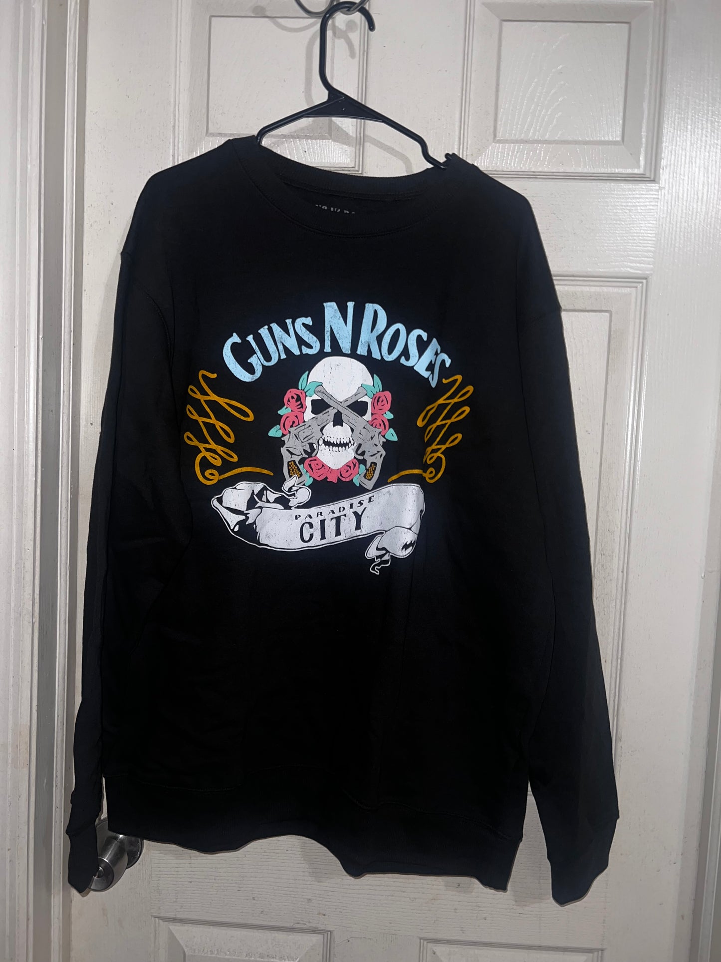 Guns N’ Roses Oversized Distressed Sweatshirt