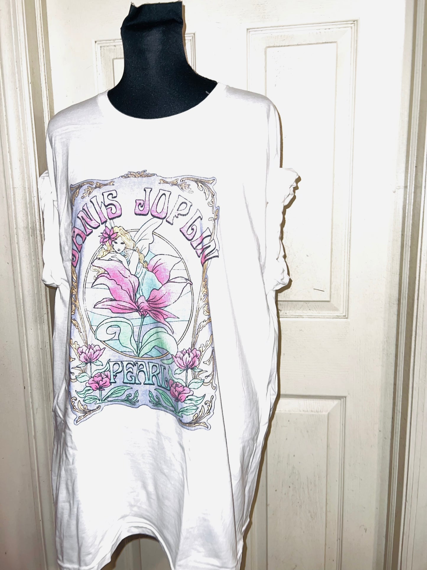 Janis Joplin Oversized Distressed Tee