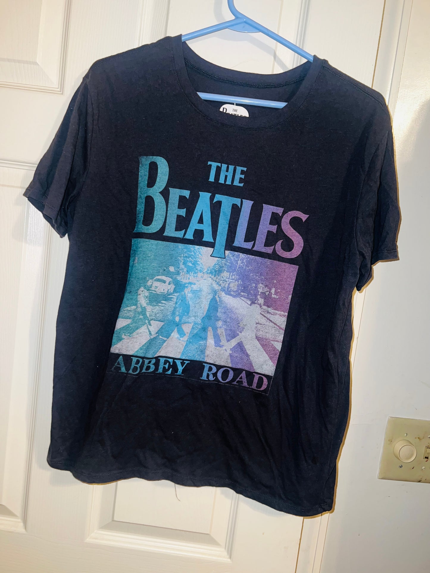 Bleached Beatles Abbey Road OS Distressed Tee