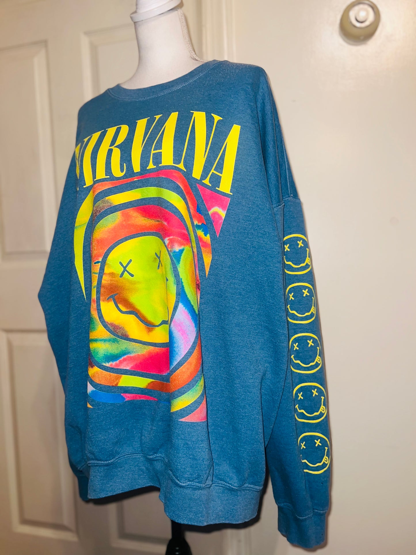 Nirvana Oversized Distressed Sweatshirt (Multi-Color Options)