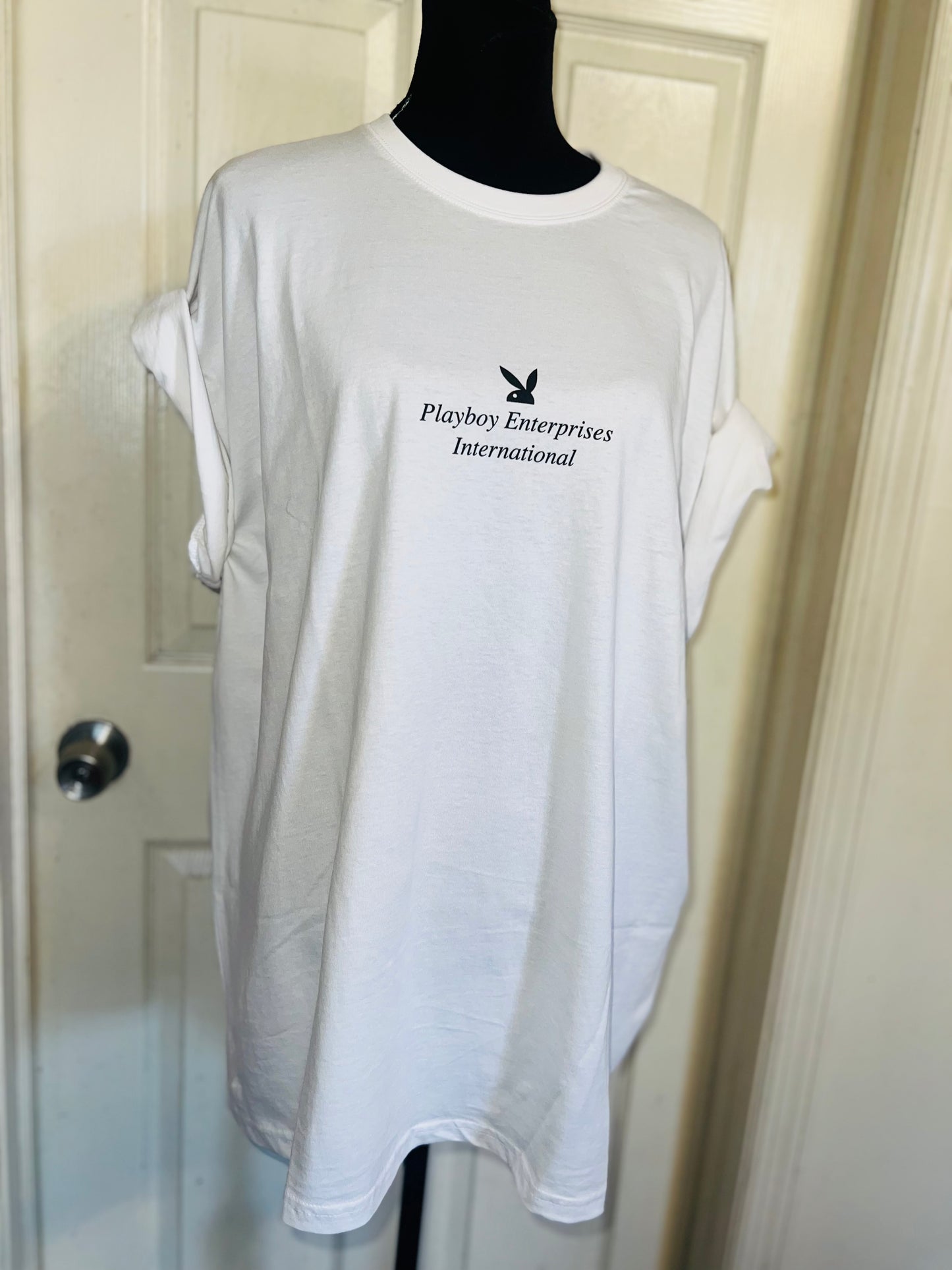 Playboy Double Sided Oversized Distressed Tee