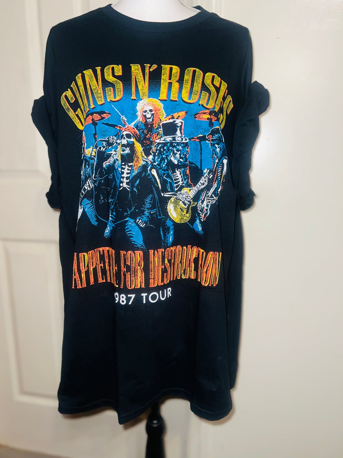 Guns N’ Roses Double Sided Oversized Distressed Tee