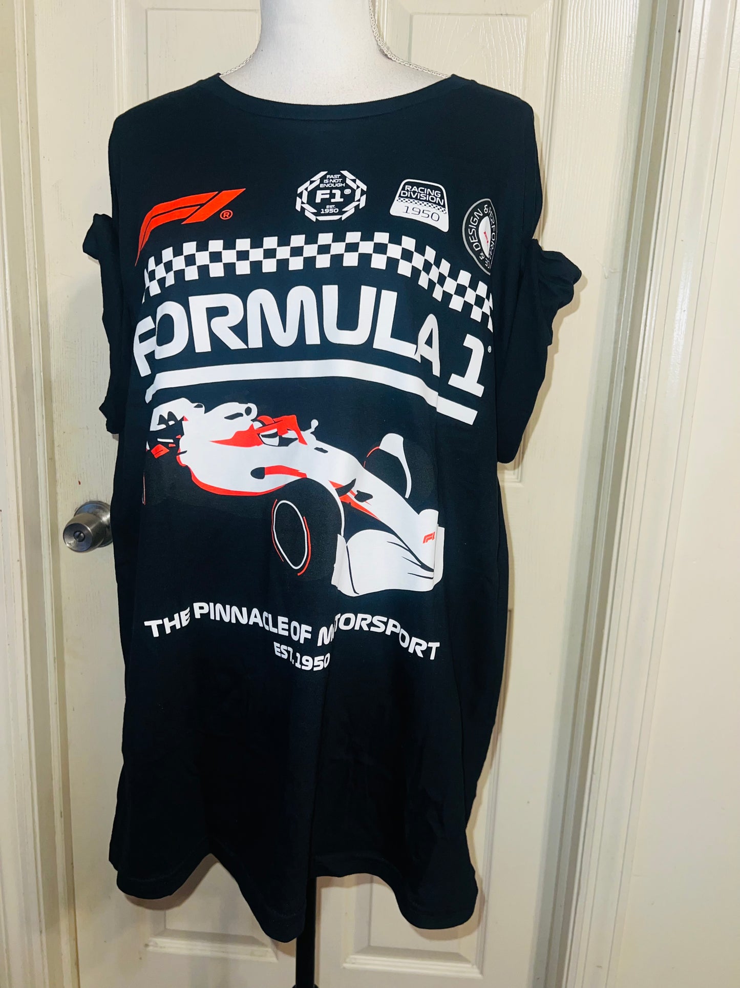 Formula 1 Oversized Distressed Tee