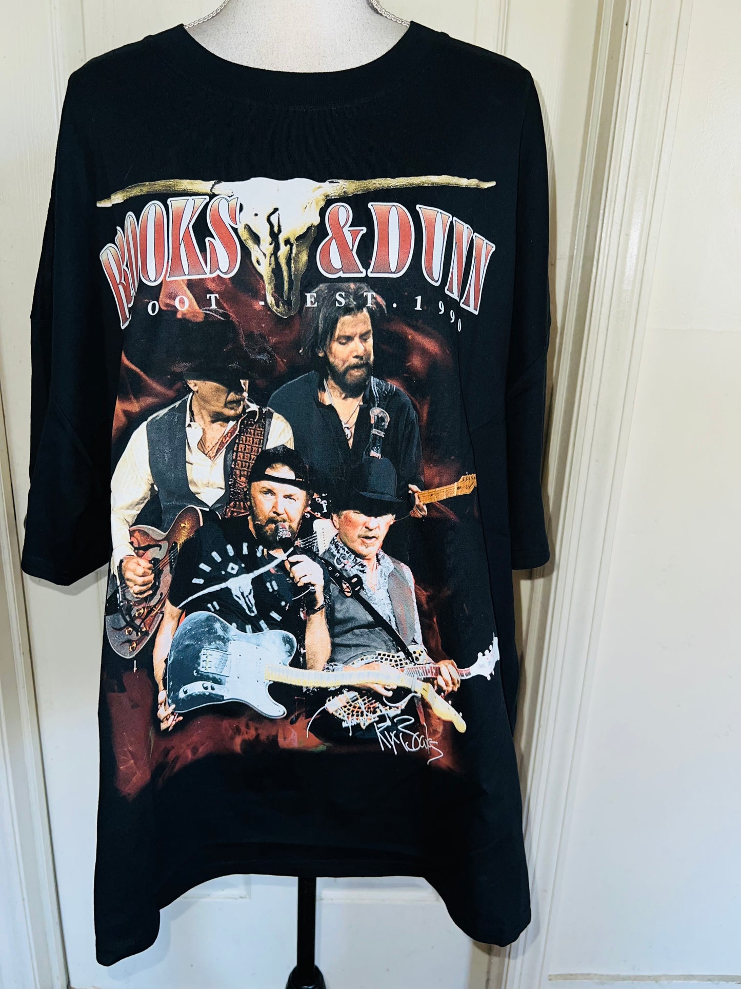 Brooks & Dunn Oversized Distressed Tee