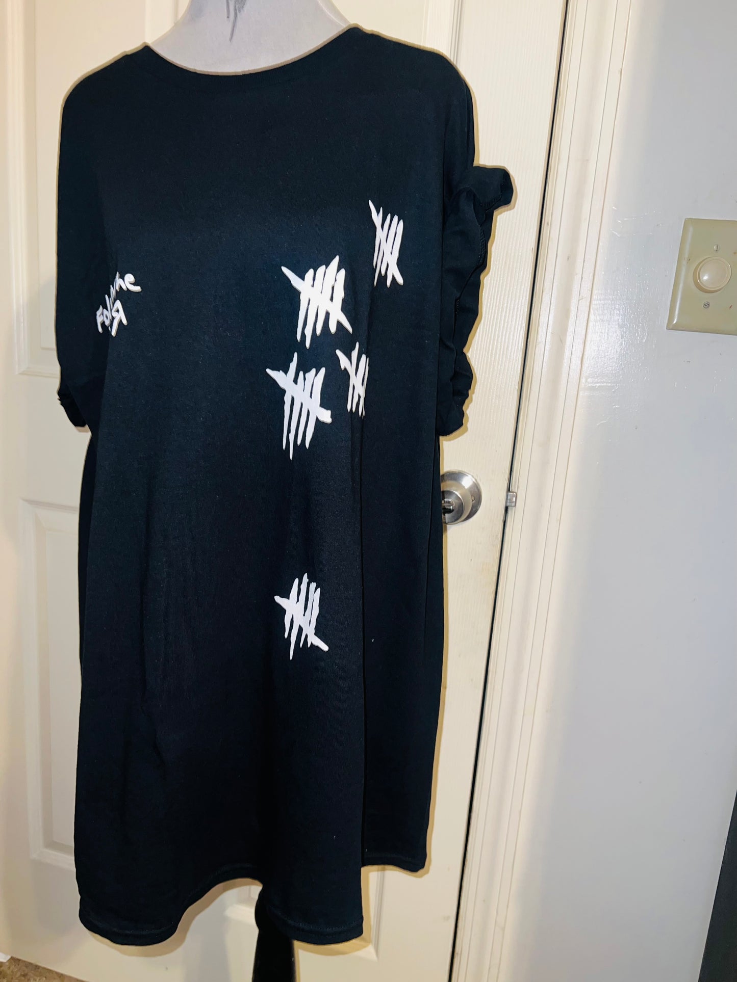 Korn Double Sided Oversized Distressed Tee