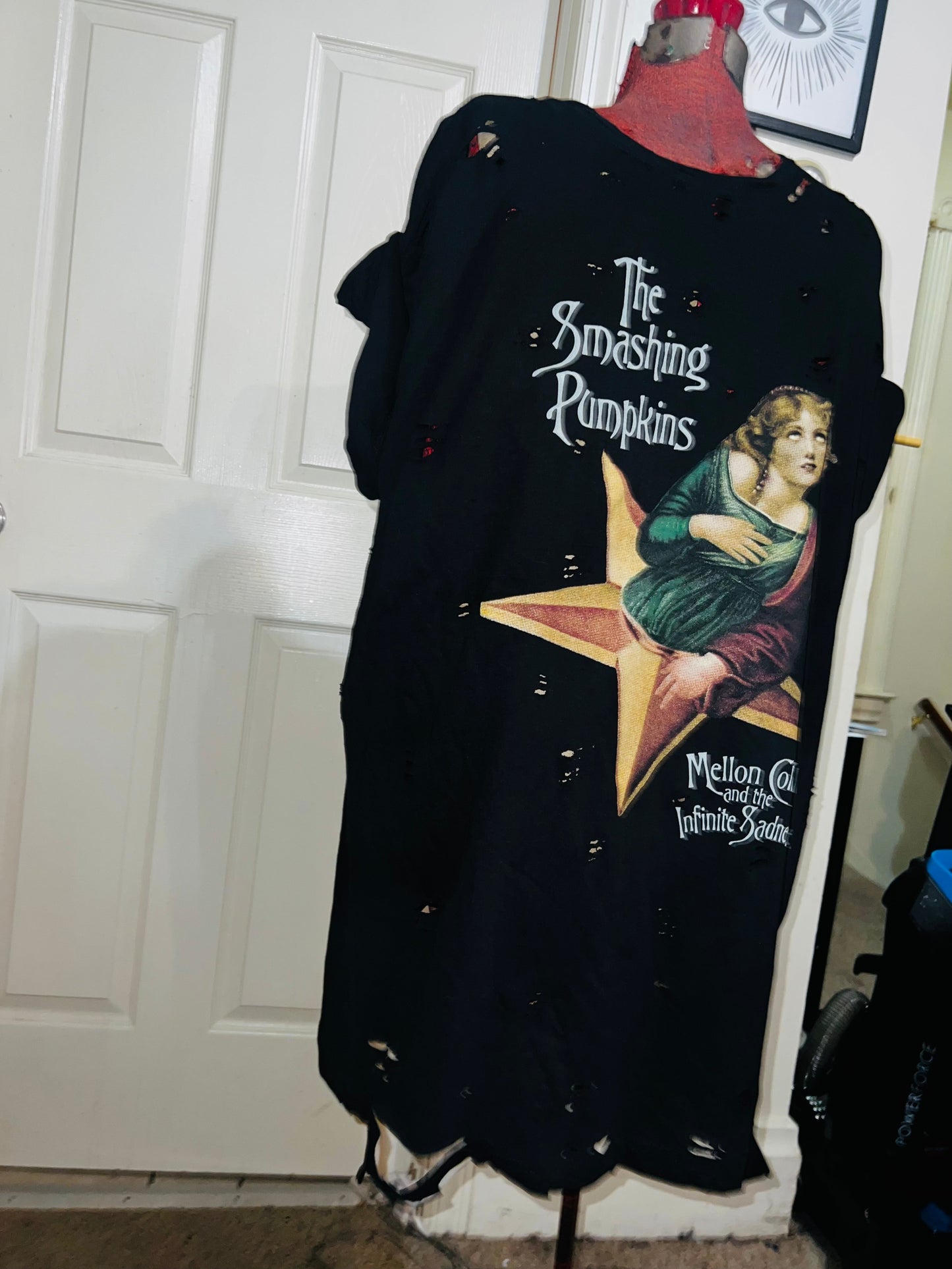 Smashing Pumpkins Oversized Distressed Tee