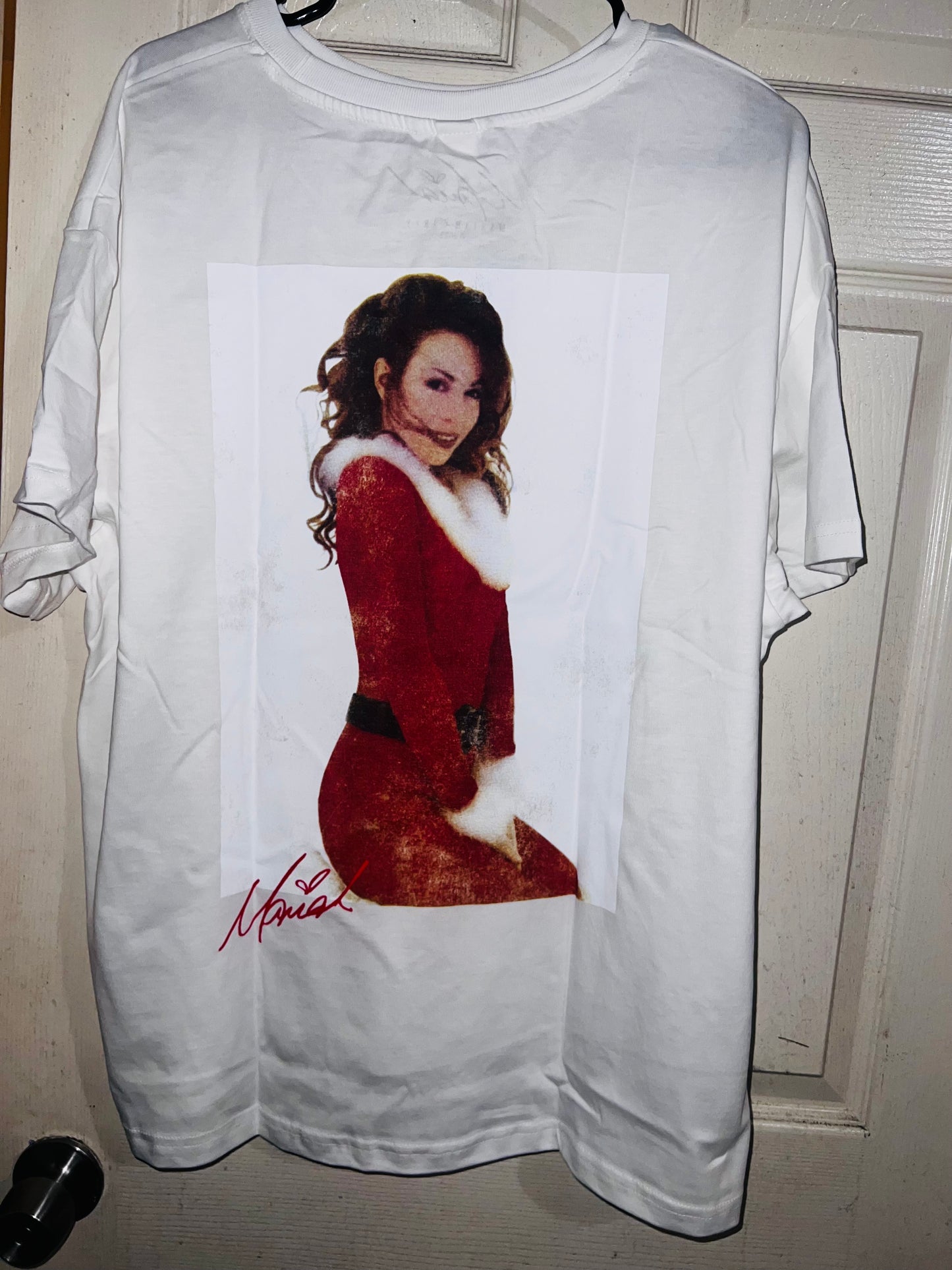 Mariah Carey Christmas Double Sided Distressed Tee