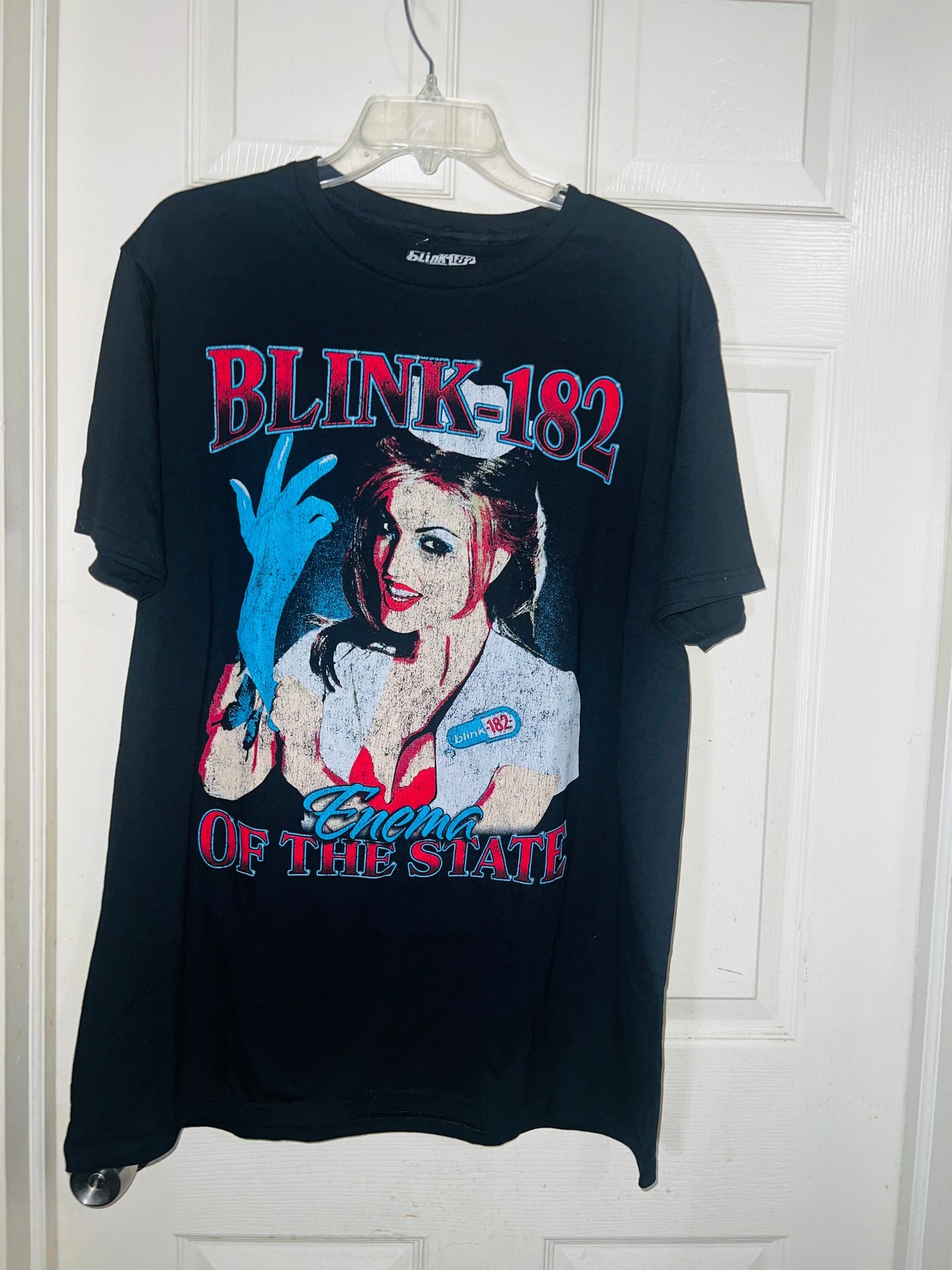 Blink 182 Oversized Distressed Tee