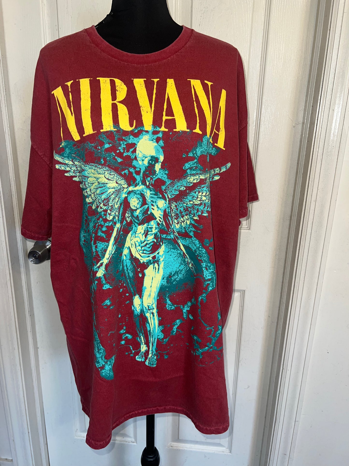 Nirvana Oversized Distressed Tee