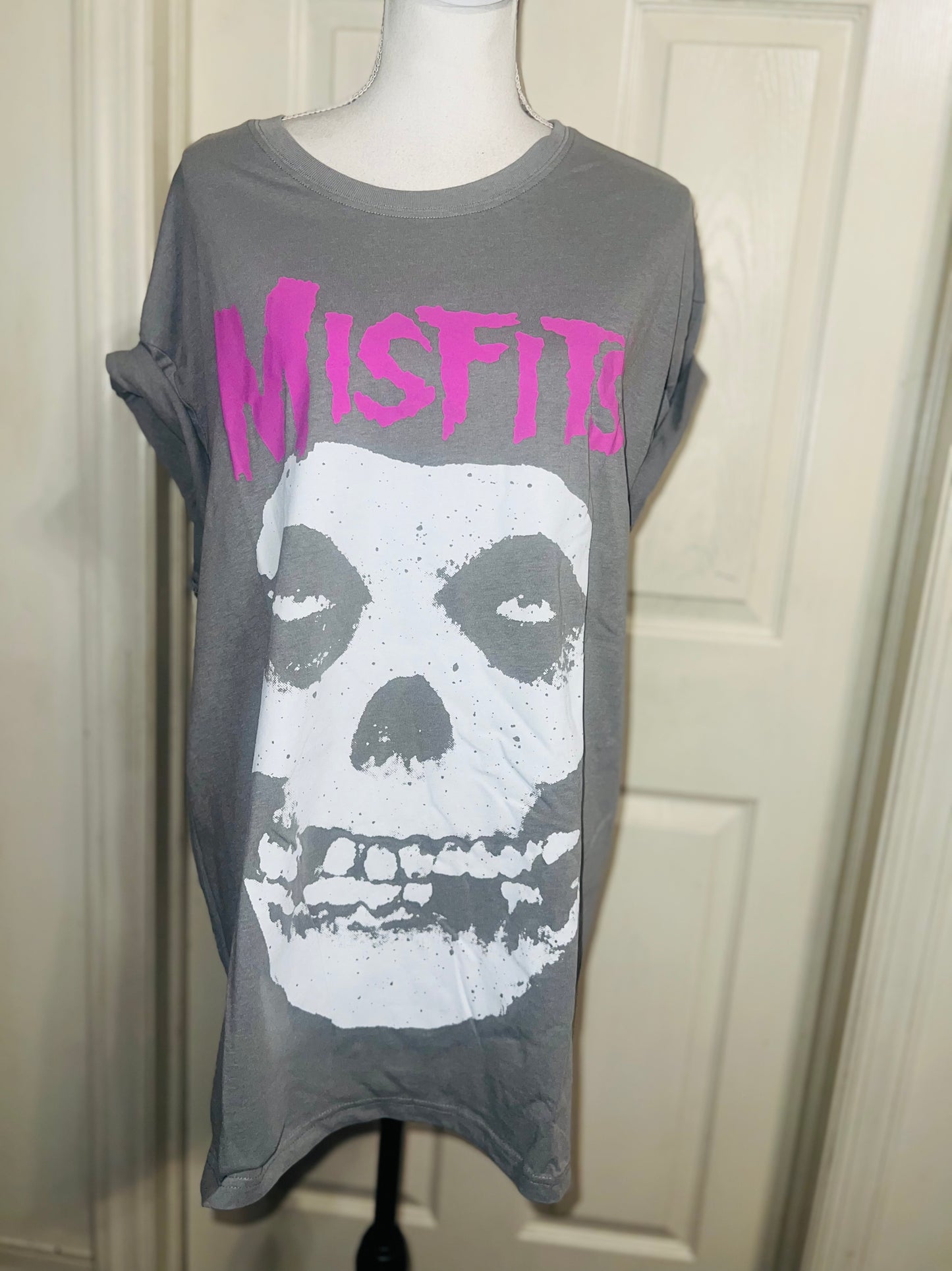 Misfits Double Sided Oversized Distressed Tee
