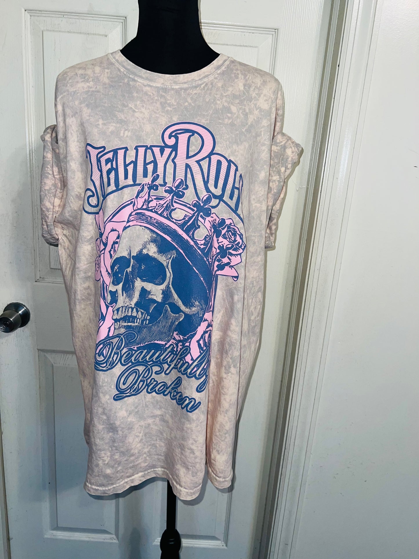 Jelly Roll Oversized Distressed Tee