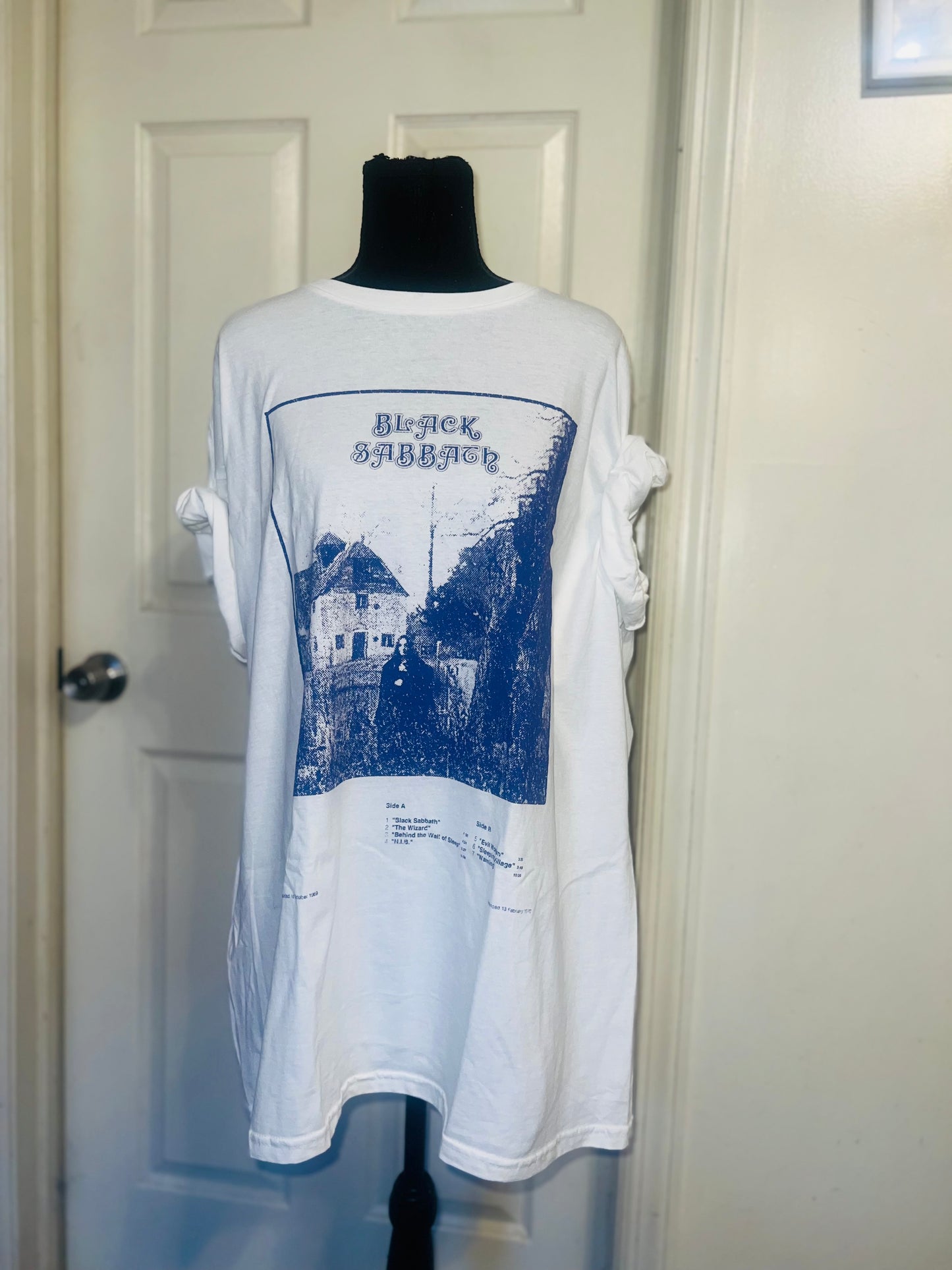 Black Sabbath Oversized Distressed Tee
