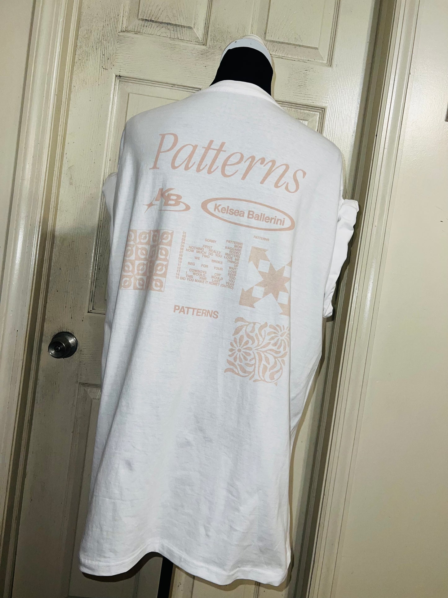 Kelsea Ballerini Oversized Double Sided Distressed Tour Tee