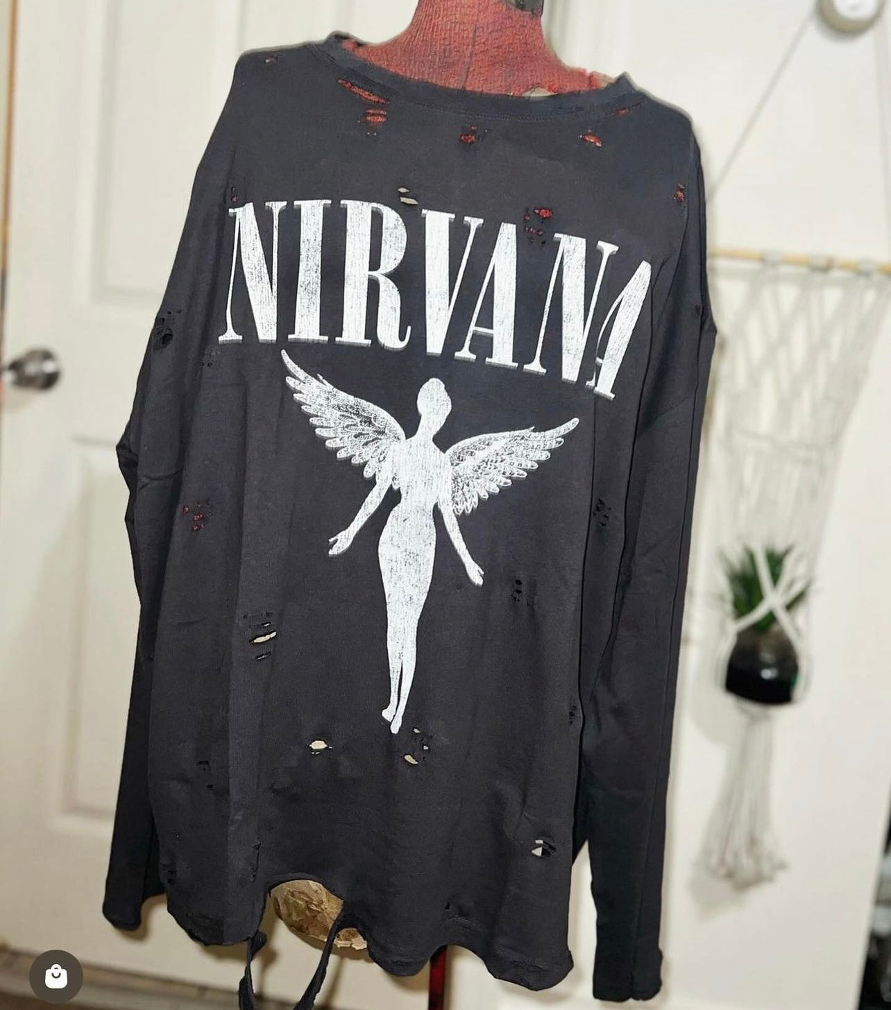 Nirvana Long Sleeve Oversized Shirt