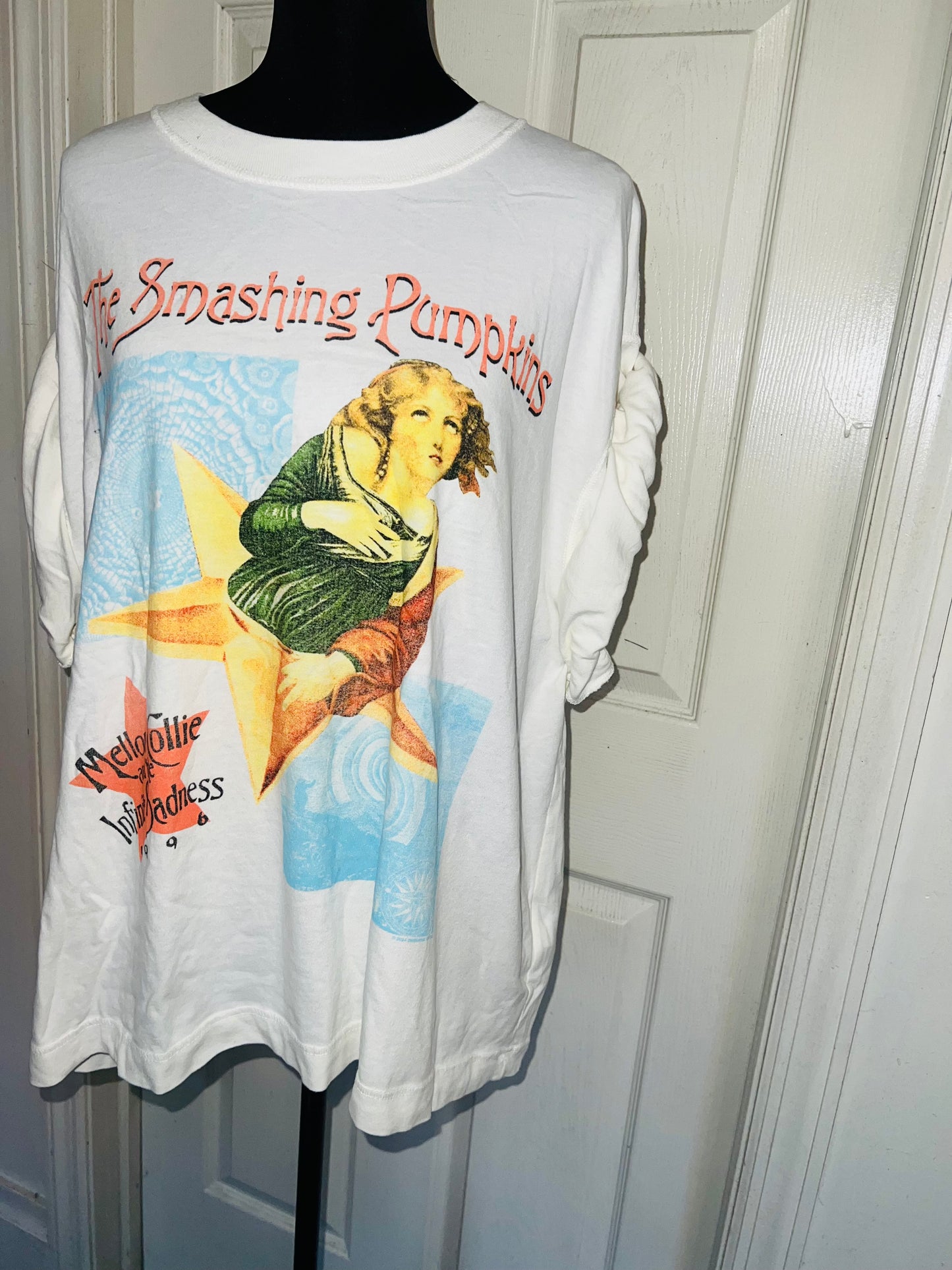 The Smashing Pumpkins Double Sided Oversized Distressed Tee