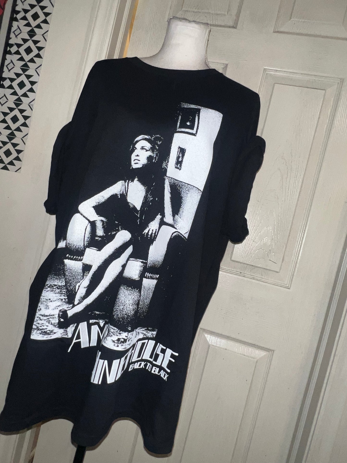 Amy Winehouse Oversized Distressed Tee