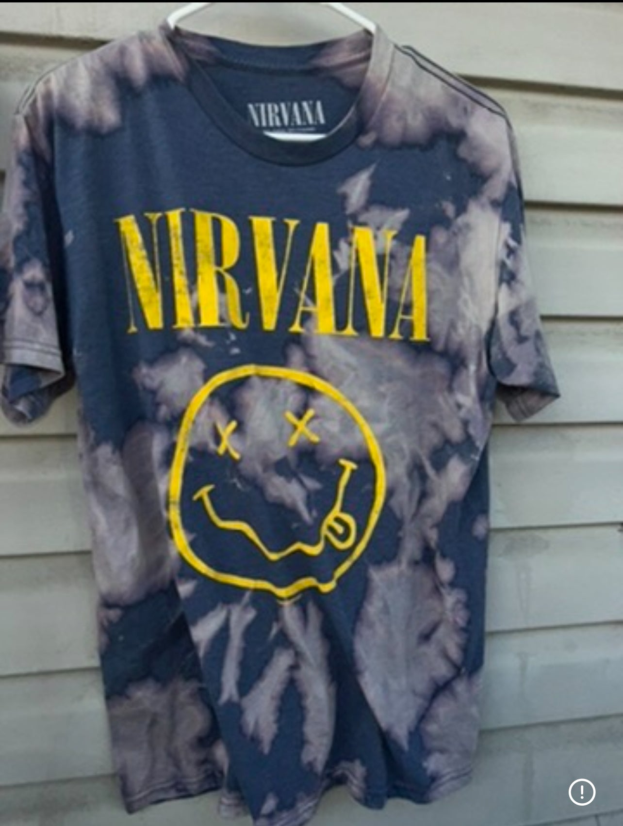 Nirvana Oversized Distressed Bleach Tee
