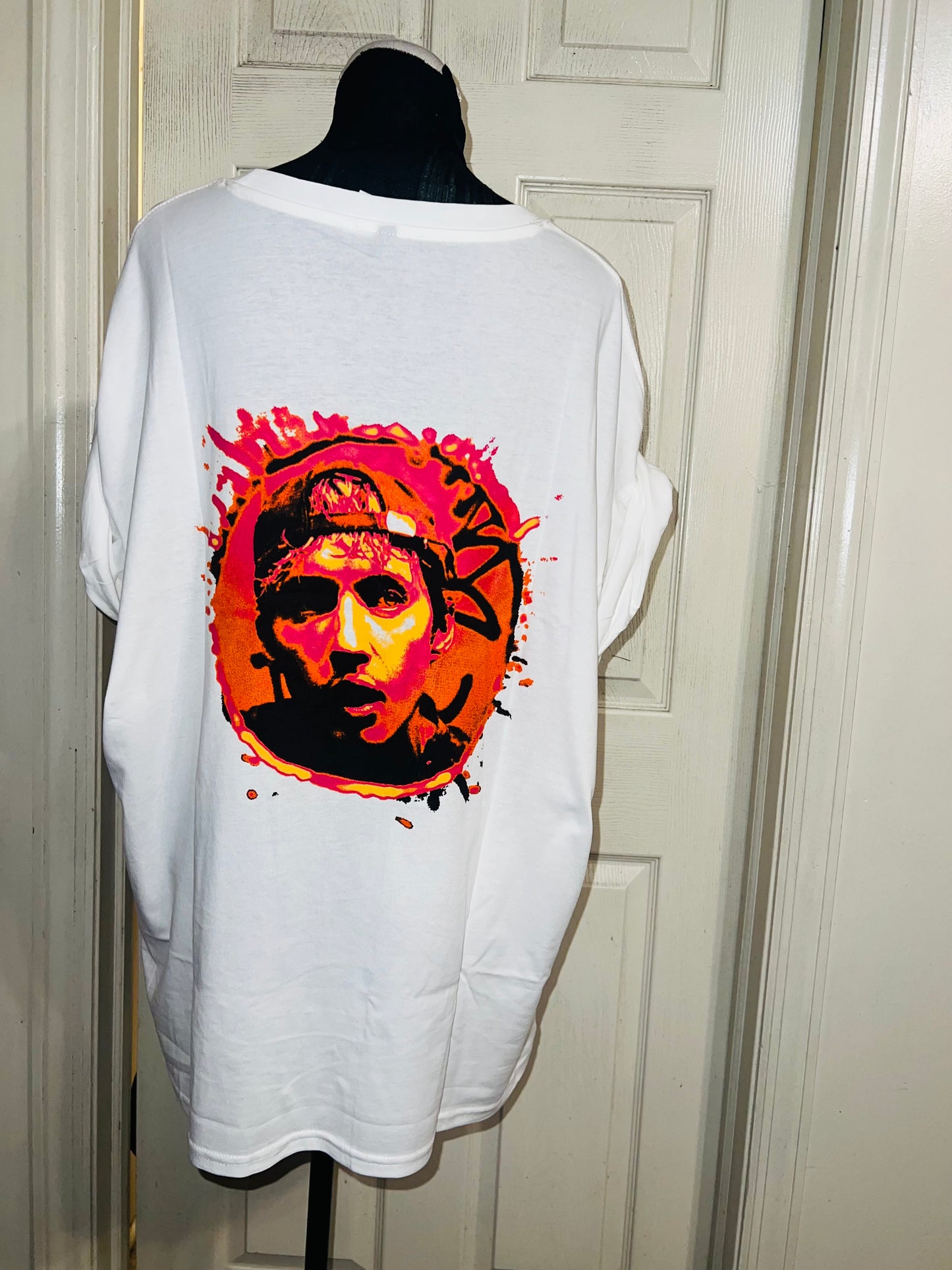 Rush Double Sided Oversized Distressed Tee