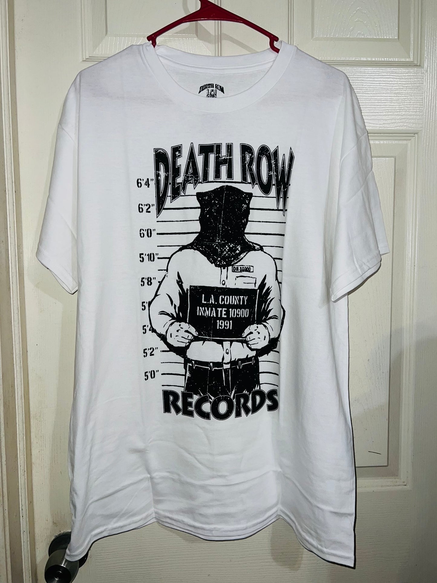 Death Row Records Oversized Distressed Tee