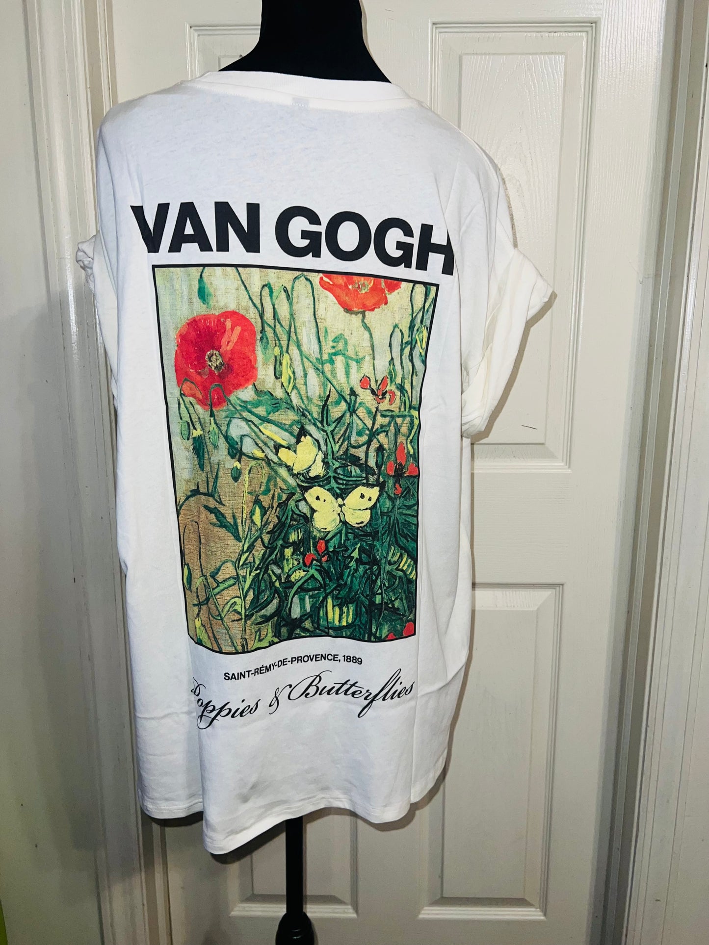 Vincent Van Gogh Double Sided Oversized Distressed Tee