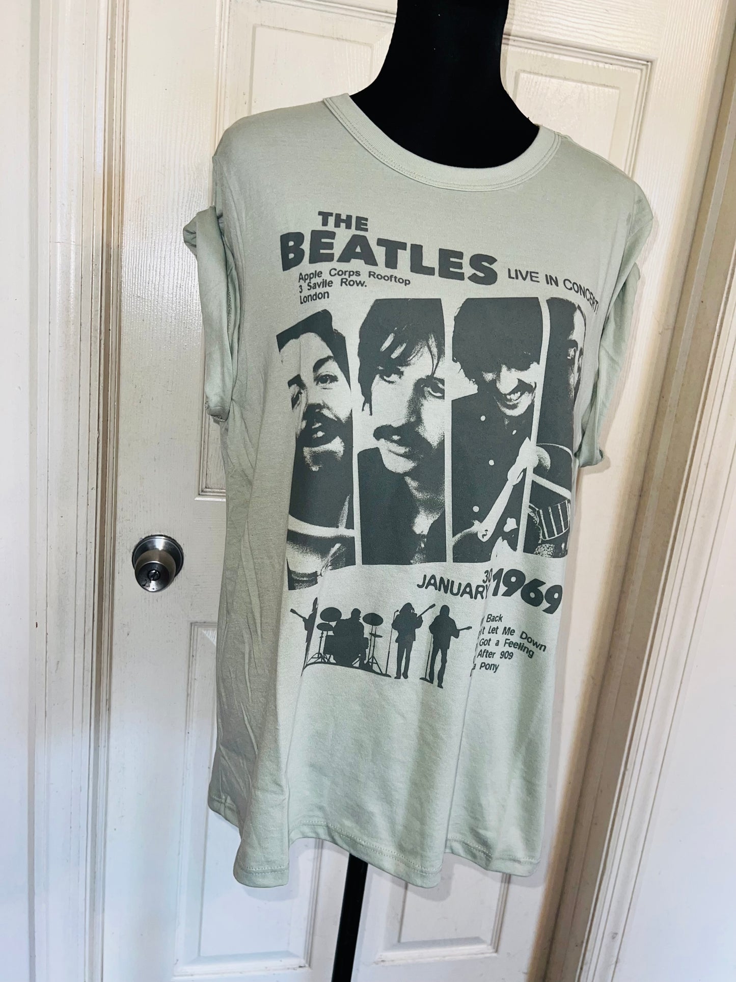 The Beatles Oversized Distressed Tee