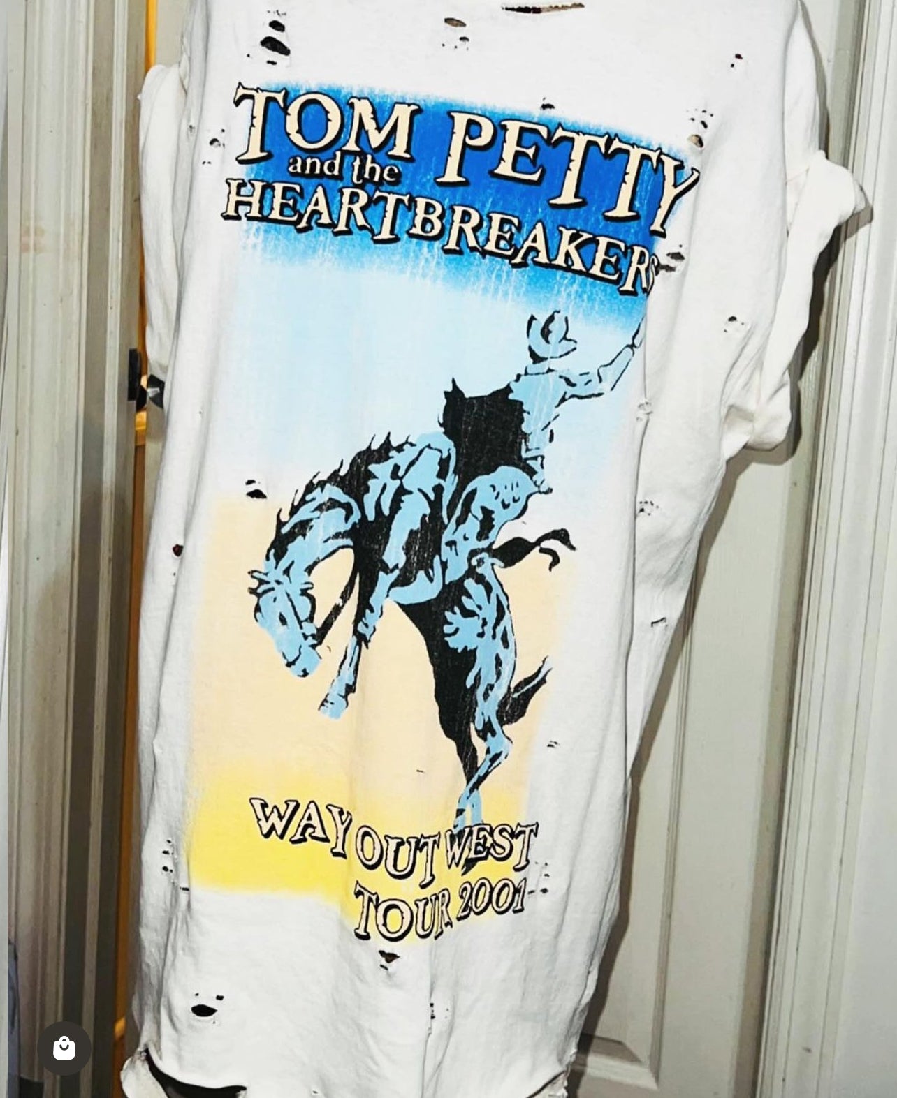 Tom Petty and the Heartbreakers Oversized Distressed Tee