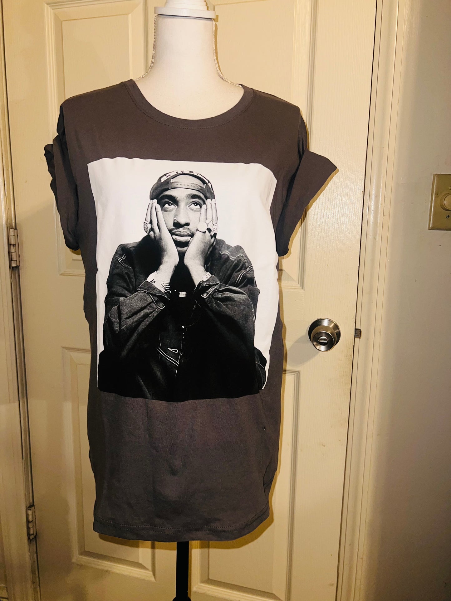 Tupac Oversized Distressed Tee