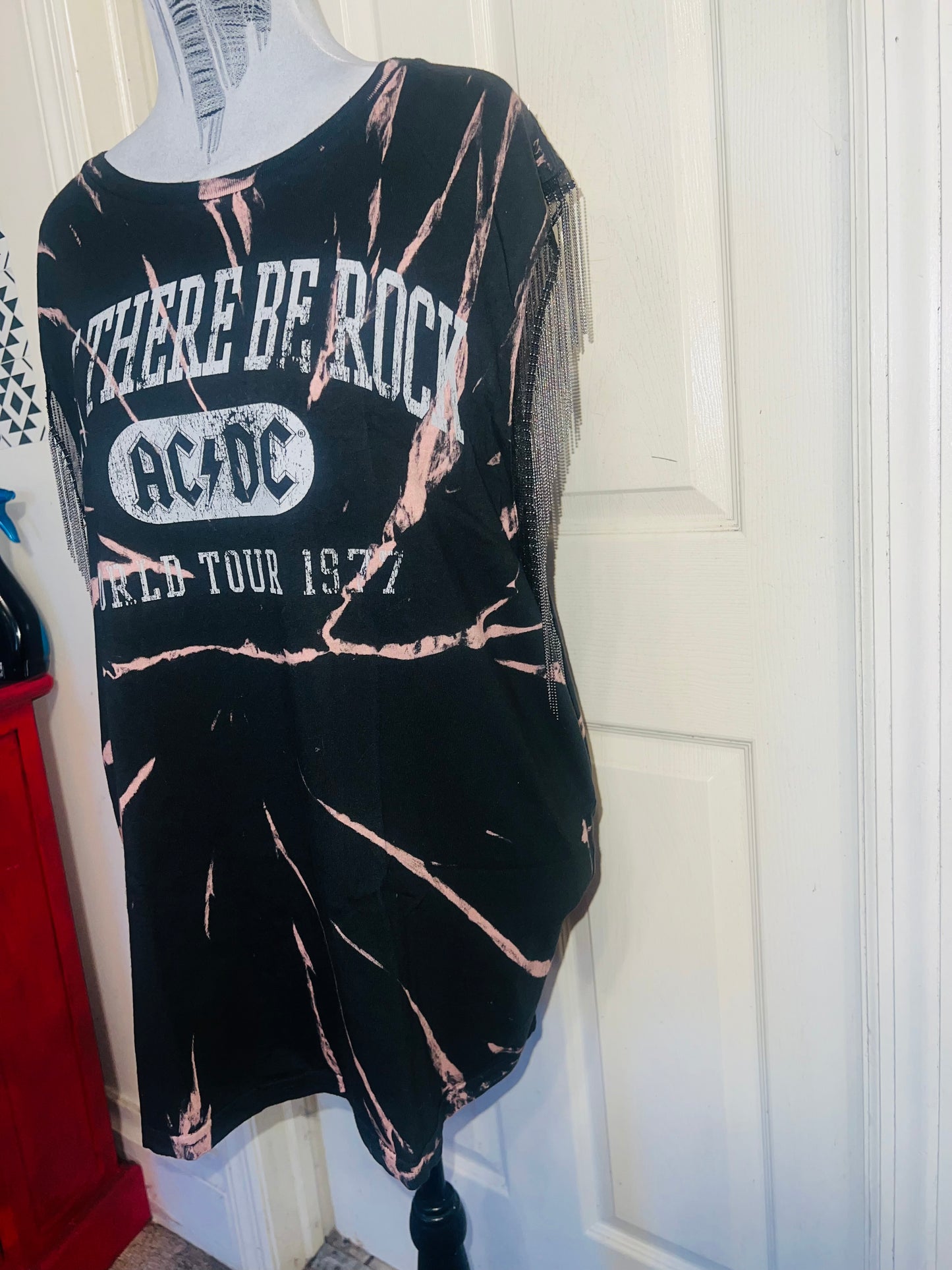 MAC/DC Double Sided Muscle Tee with Metal Fringe