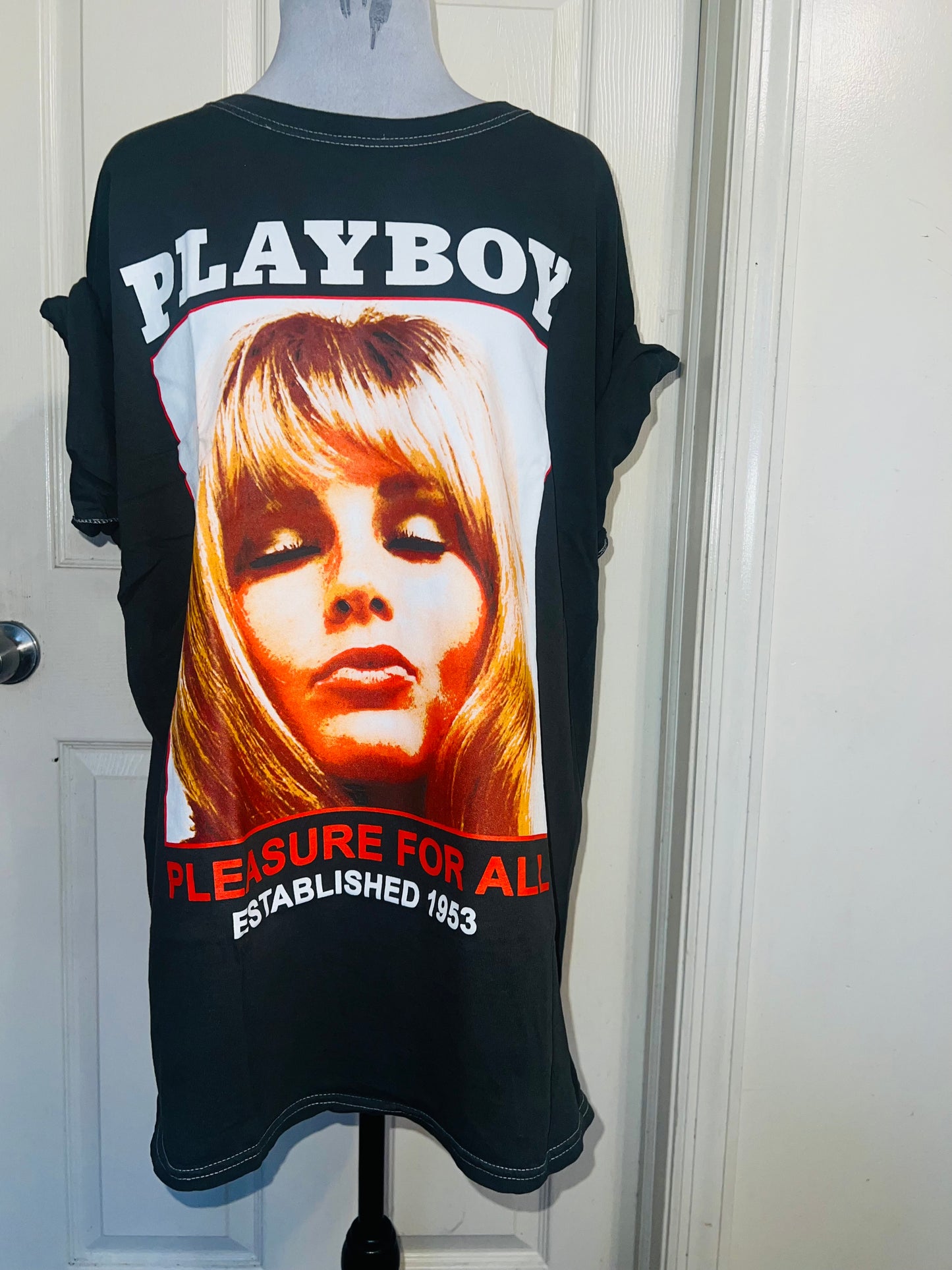 Playboy Oversized Distressed Tee