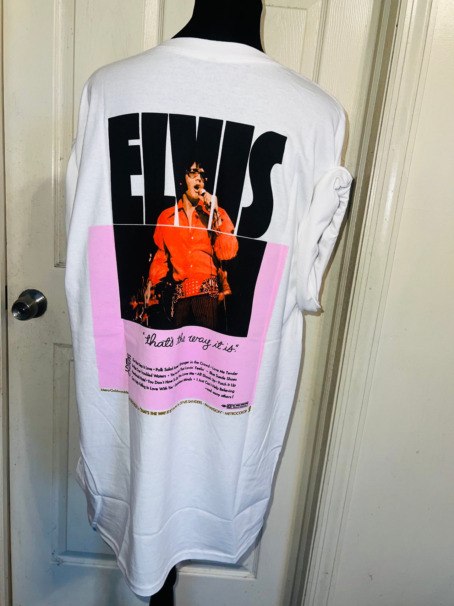 Elvis Double Sided Oversized Distressed Tee
