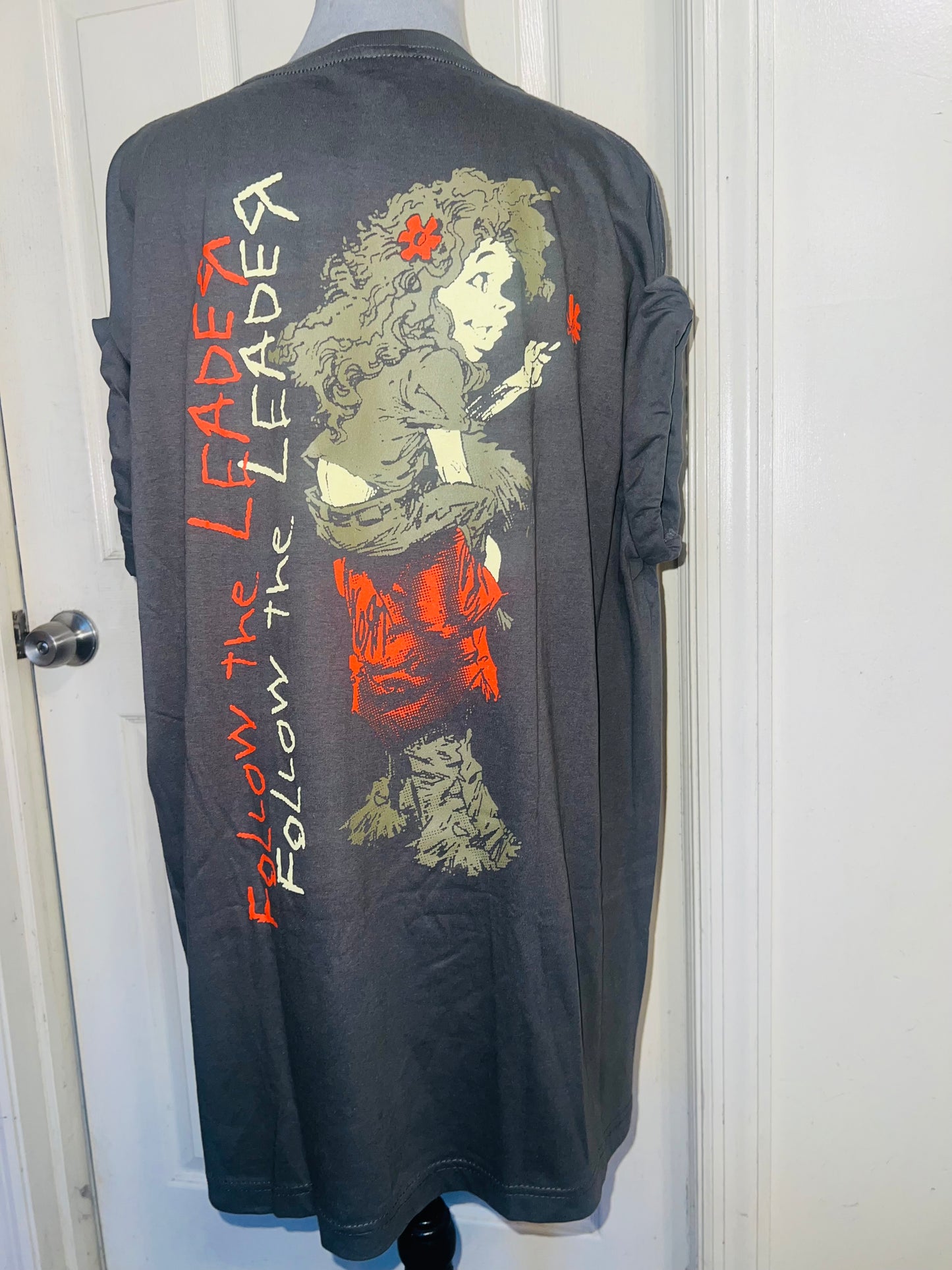 Korn Double Sided Oversized Distressed Tee
