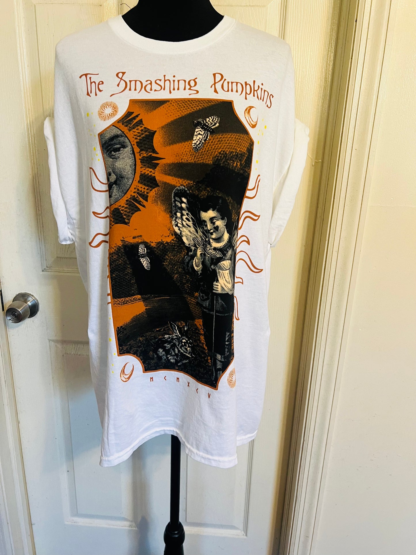 The Smashing Pumpkins Double Sided Oversized Distressed Tee