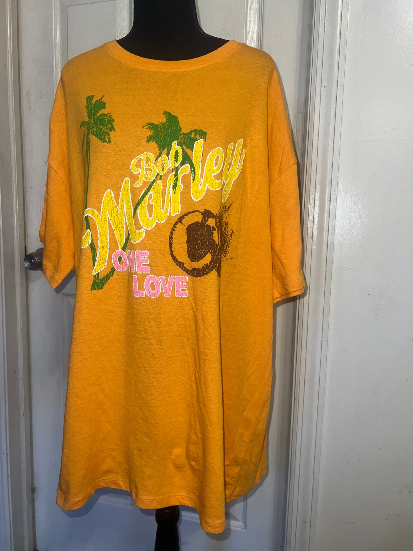 Bob Marley Oversized Distressed Tee