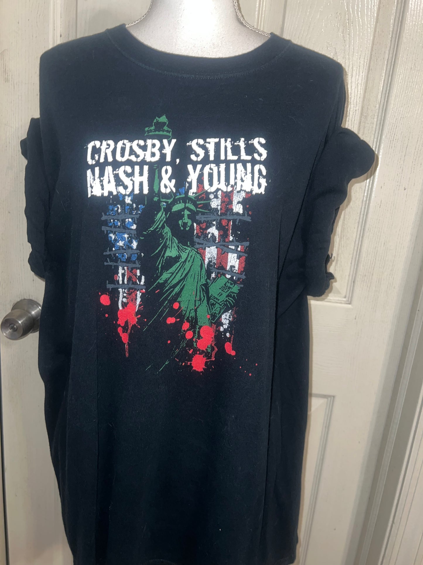 Crosby, Stills, Nash & Young Double Sided Vintage Tee