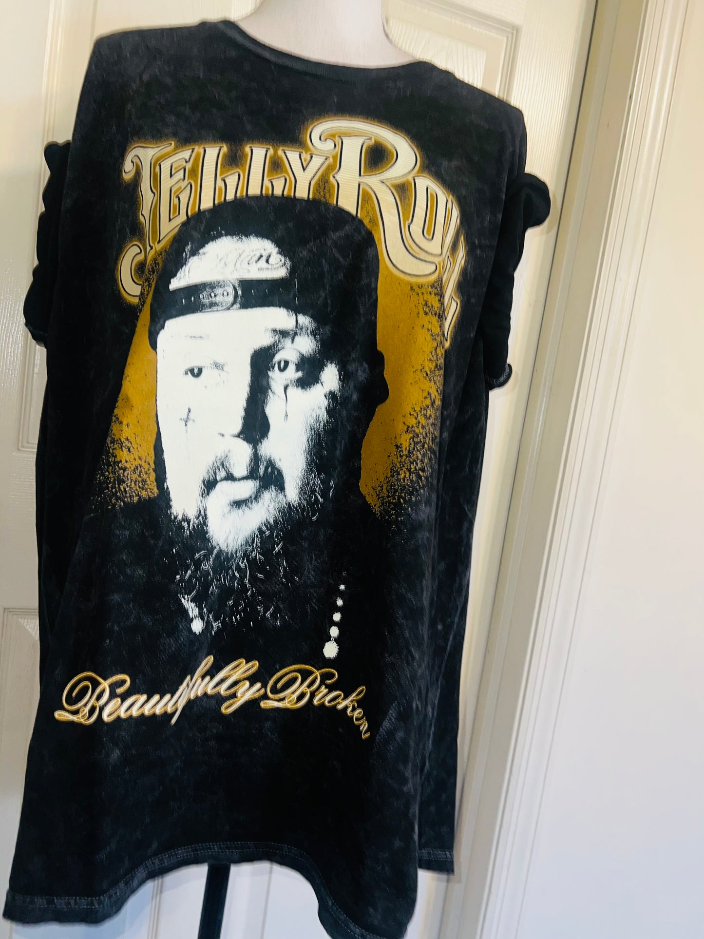 Jelly Roll Oversized Distressed Tee