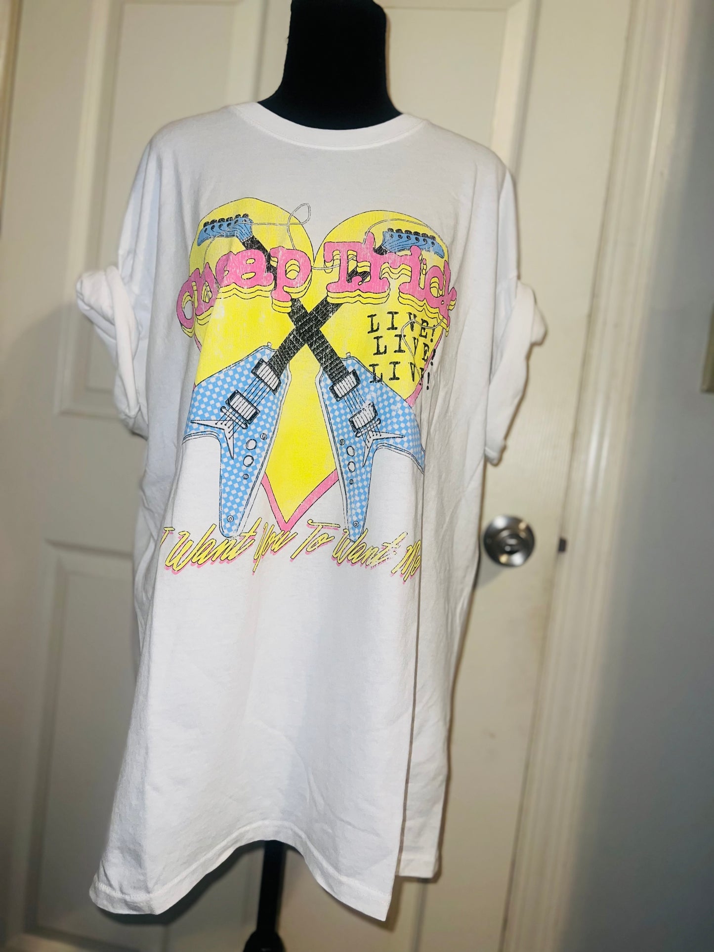Cheap Trick Double Sided Oversized Tee