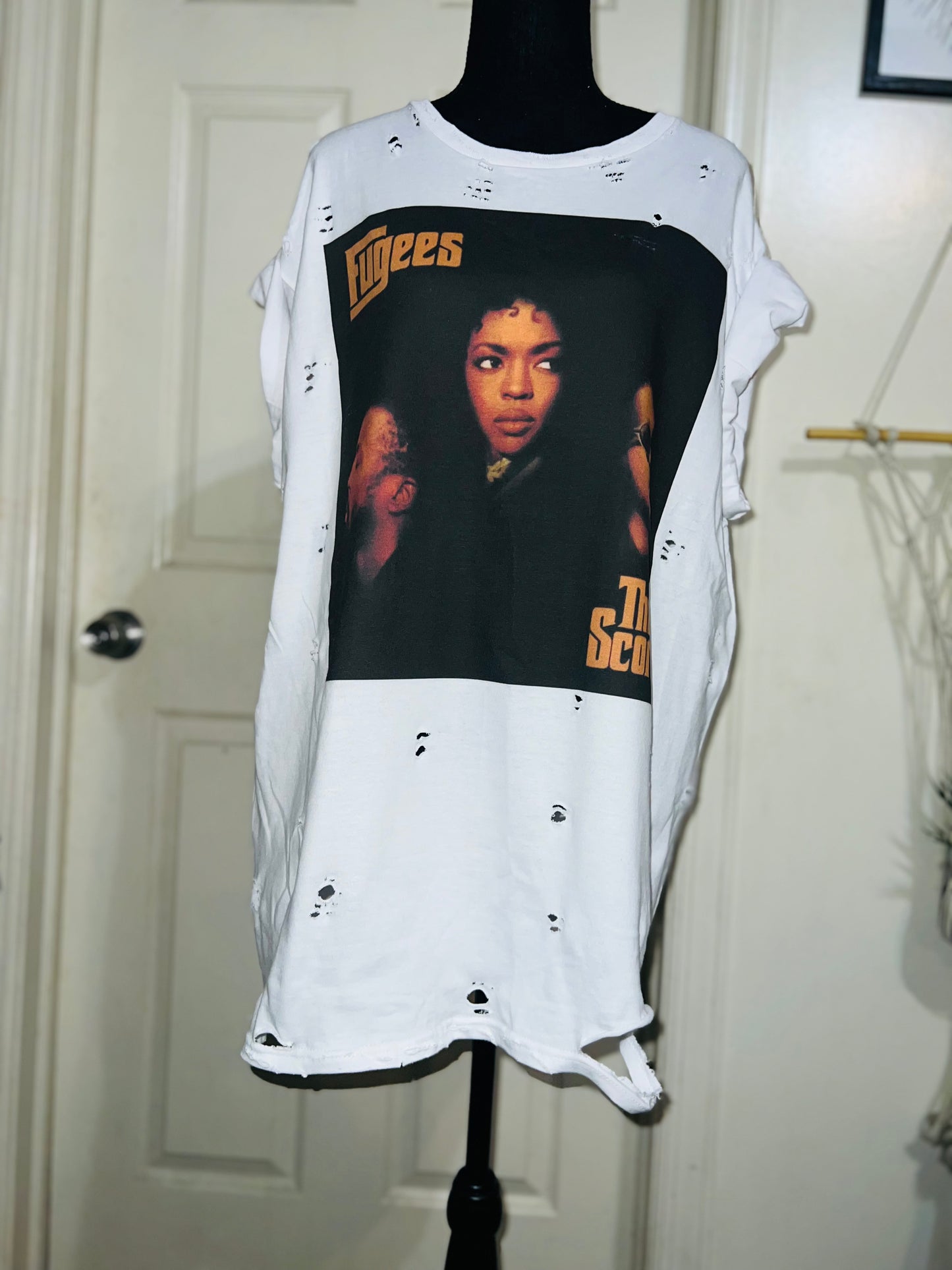 Fugees Oversized Distressed Tee