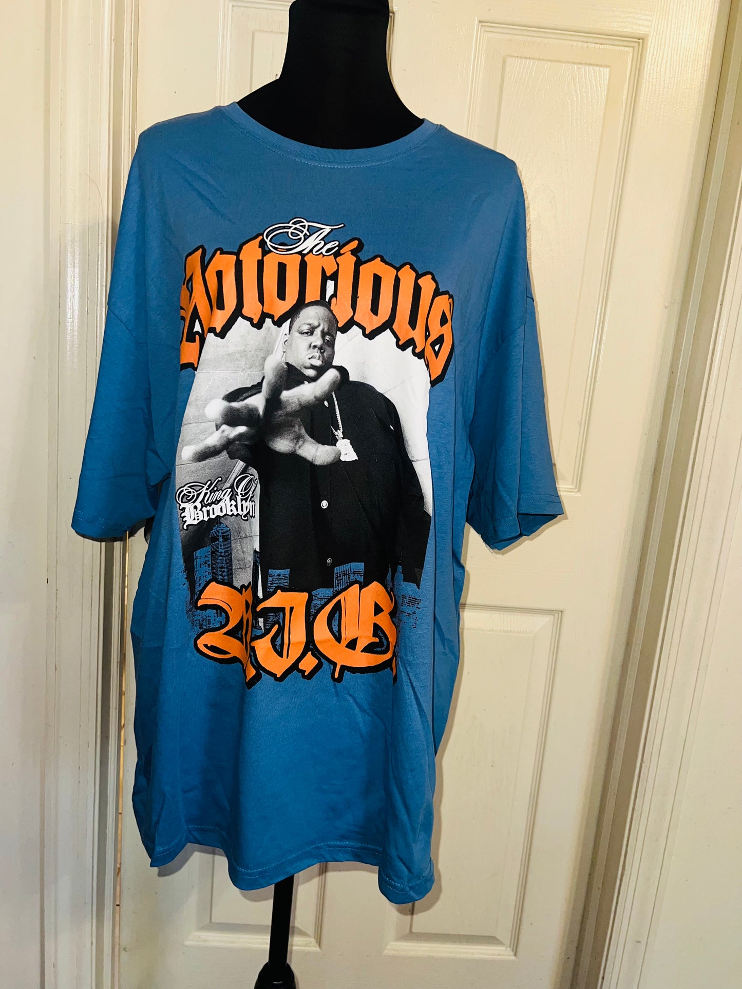 Notorious BIG Oversized Distressed Tee