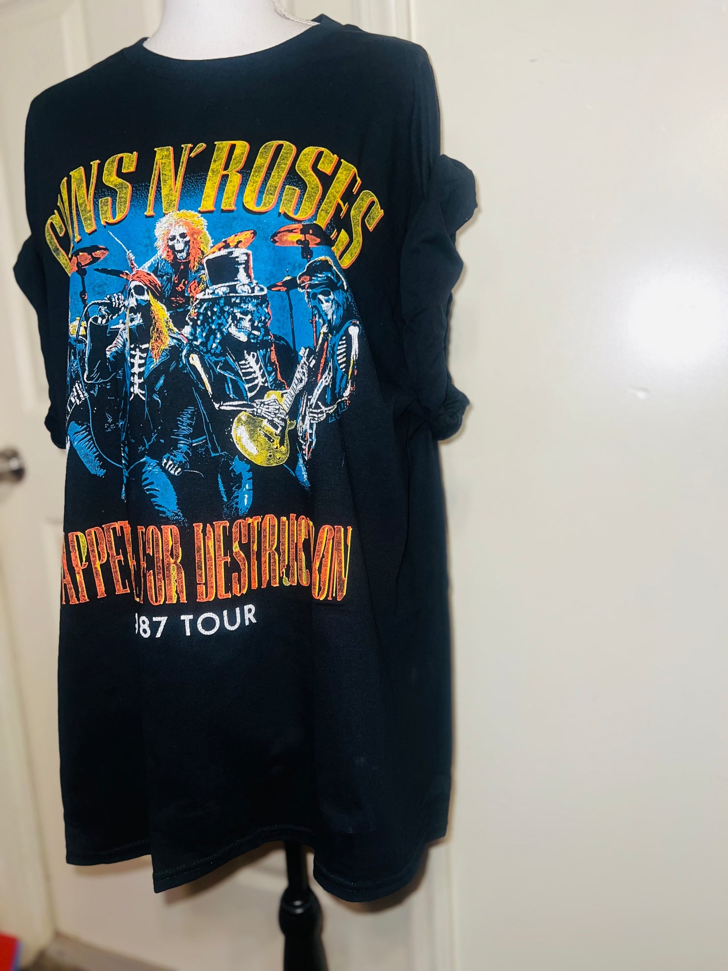 Guns N’ Roses Double Sided Oversized Distressed Tee