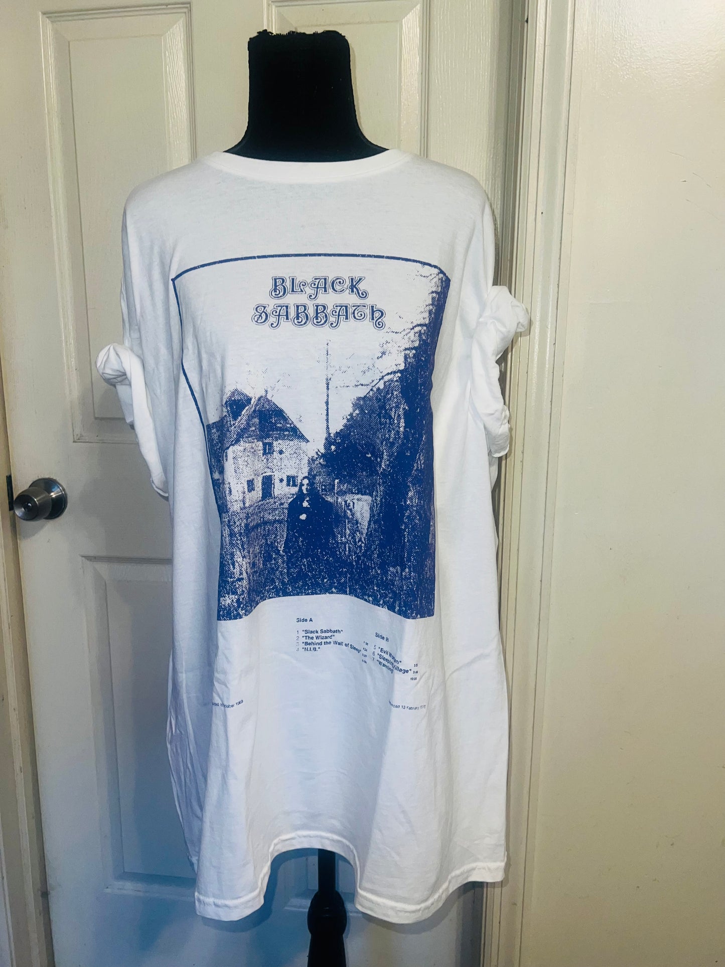 Black Sabbath Oversized Distressed Tee
