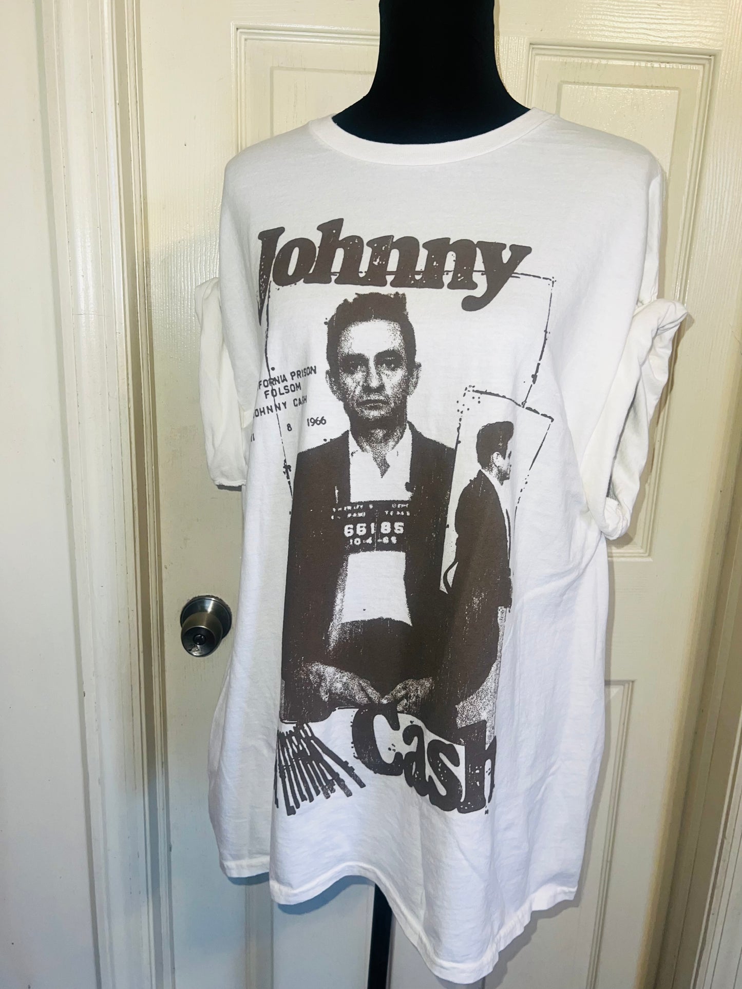 Johnny Cash Oversized Distressed Tee