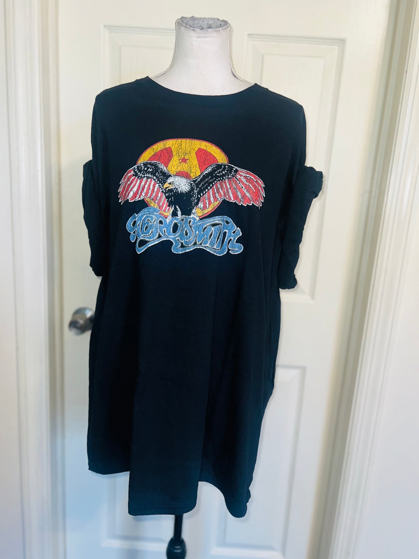 Aerosmith Oversized Distressed Tee