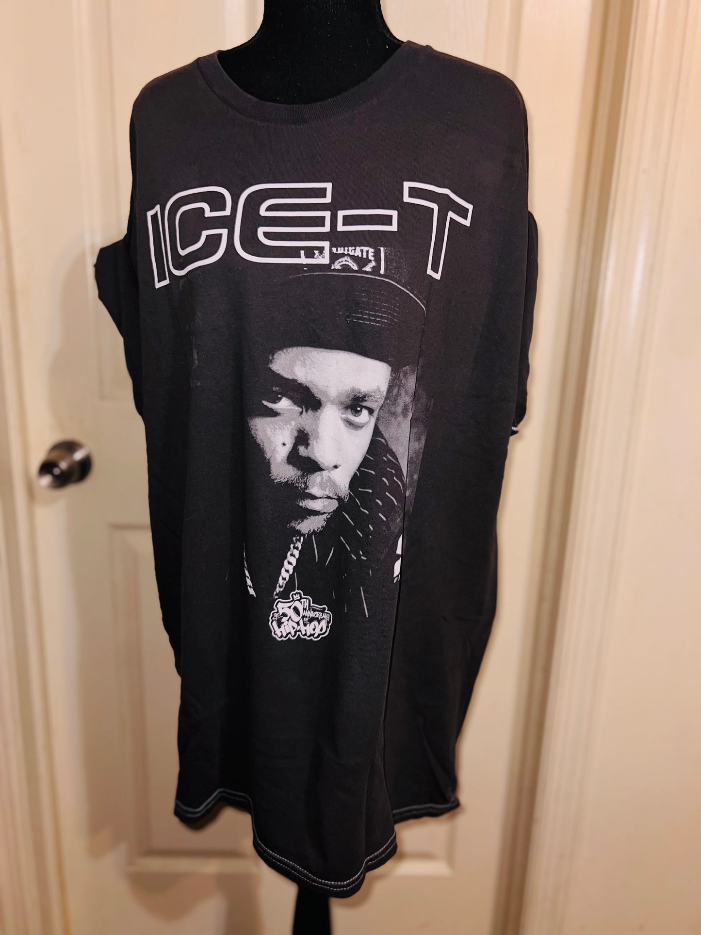 Ice-T Oversized Distressed Tee