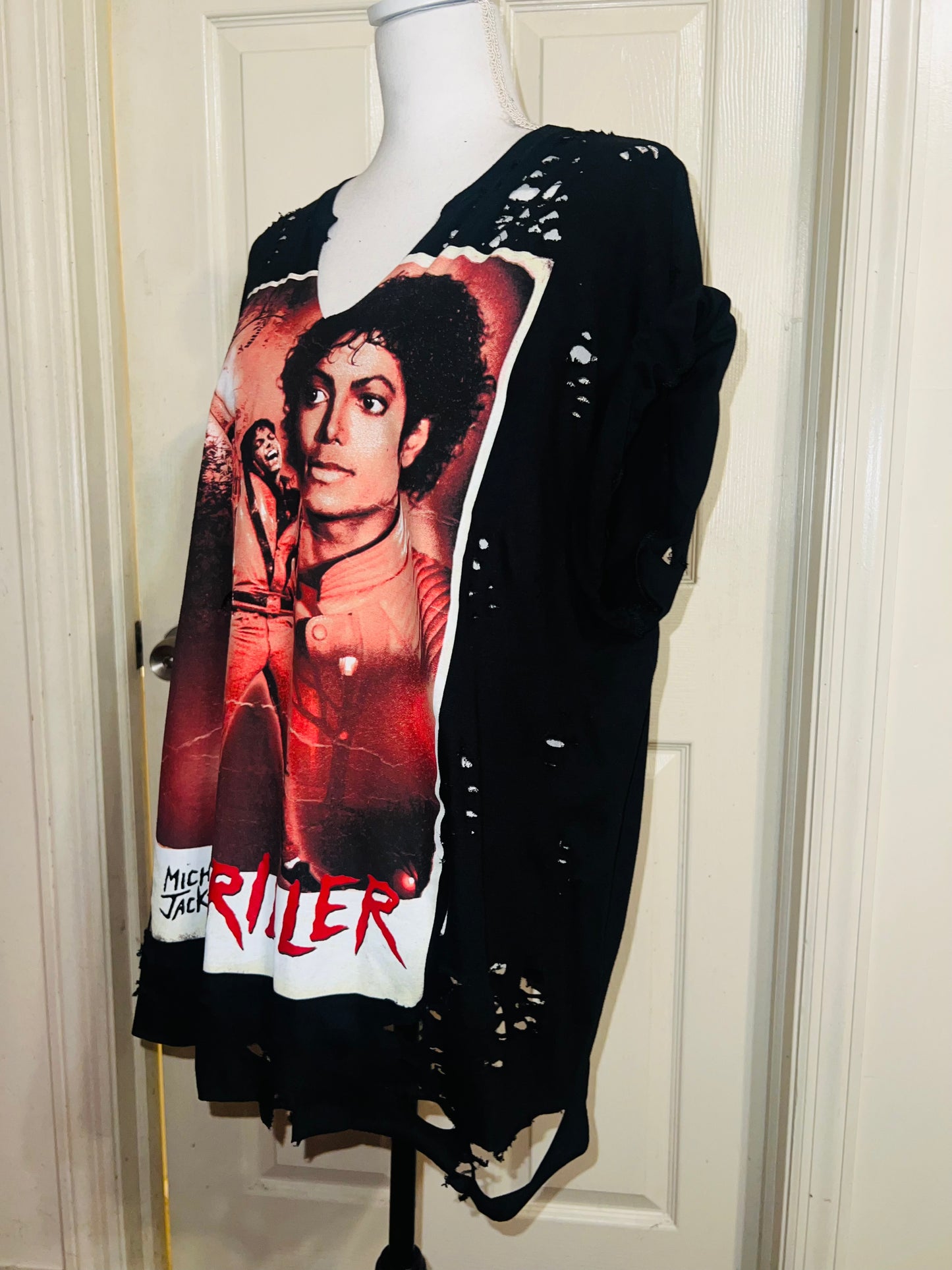Michael Jackson Thriller Distressed Tee