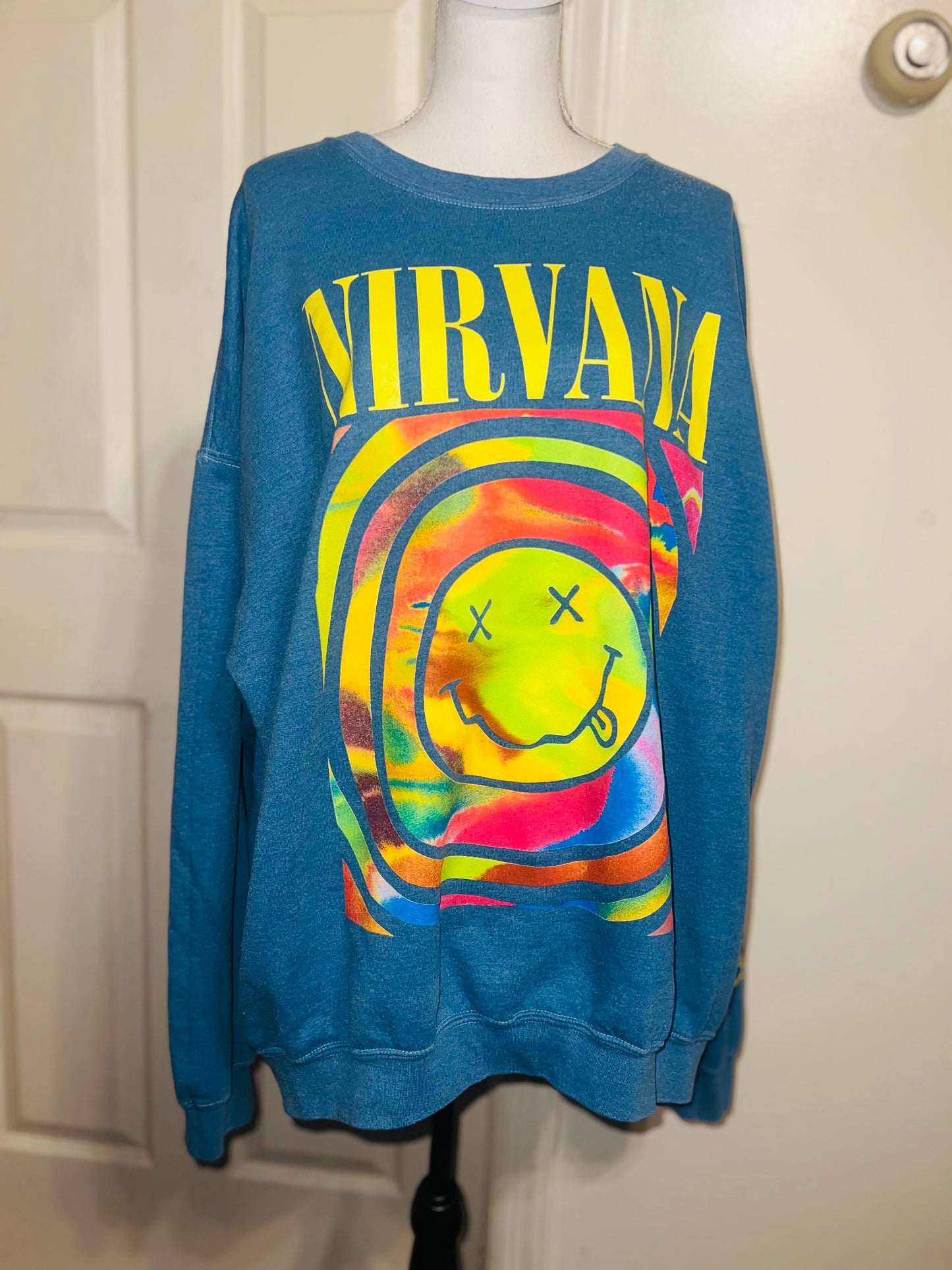 Nirvana Oversized Distressed Sweatshirt (Multi-Color Options)